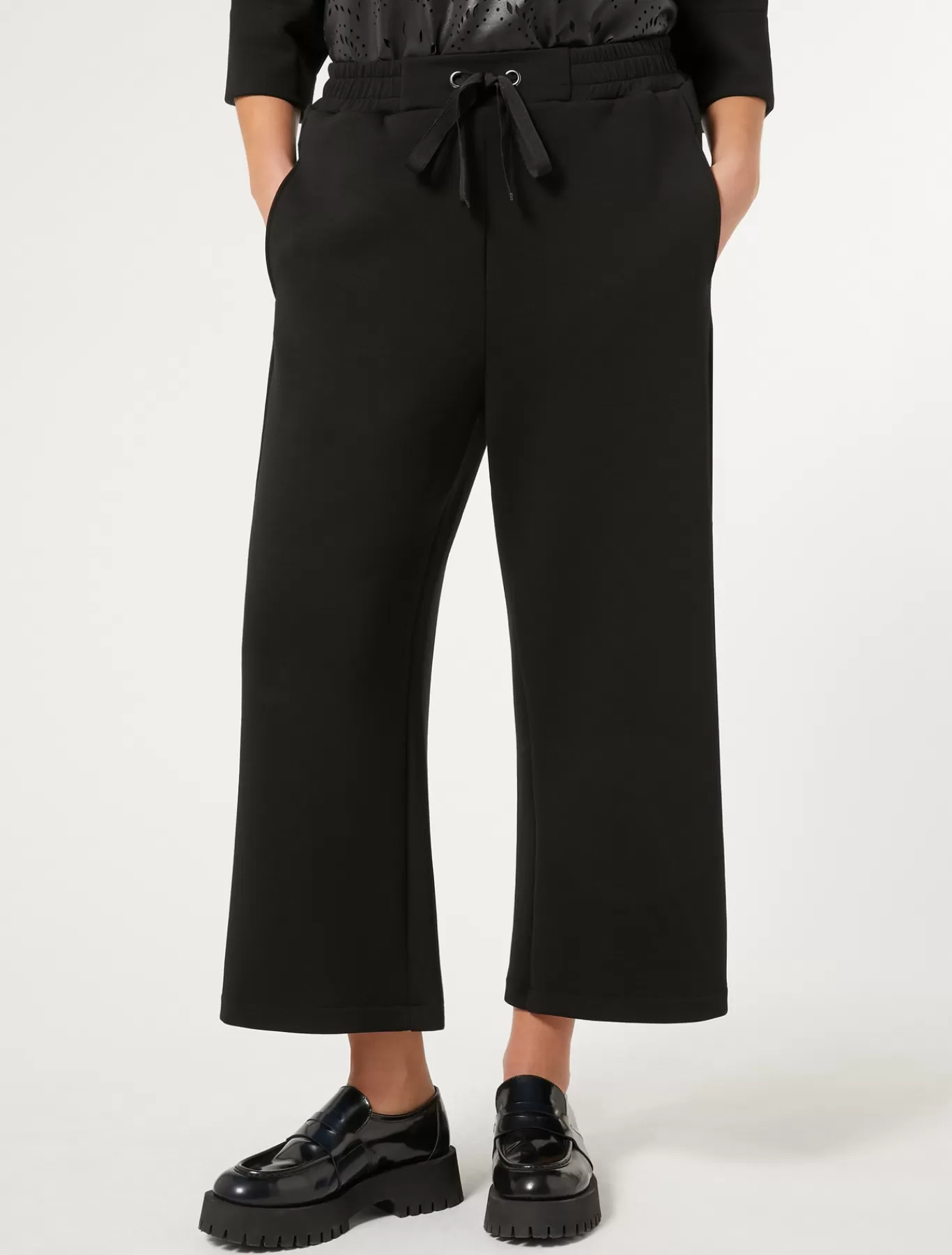 Marina Rinaldi Pantalons & Jeans | Pantalons & Jeans>Pantalon en jersey scuba NOIR