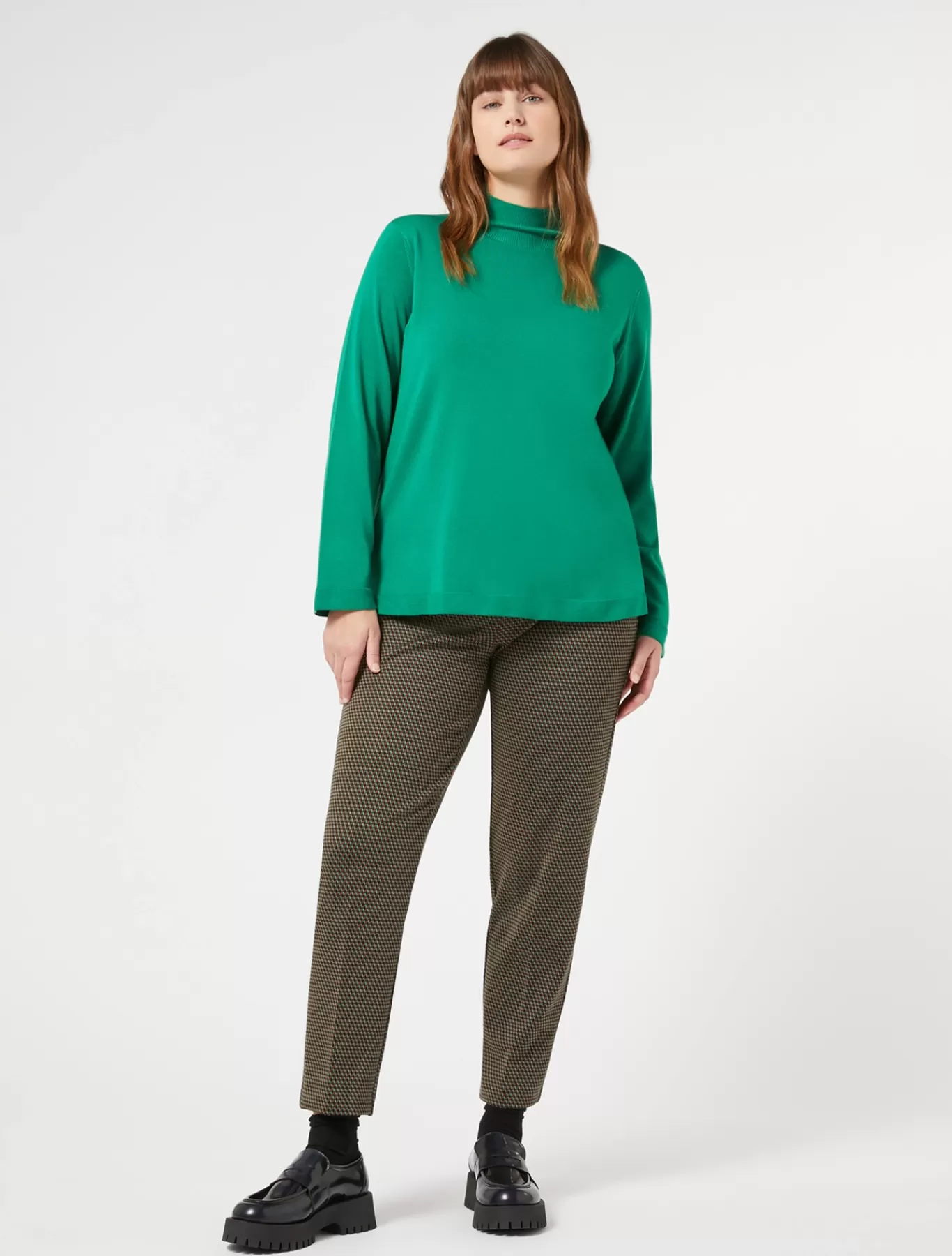 Marina Rinaldi Pantalons & Jeans | Pantalons & Jeans>Pantalon en jersey teint en fil CAFE