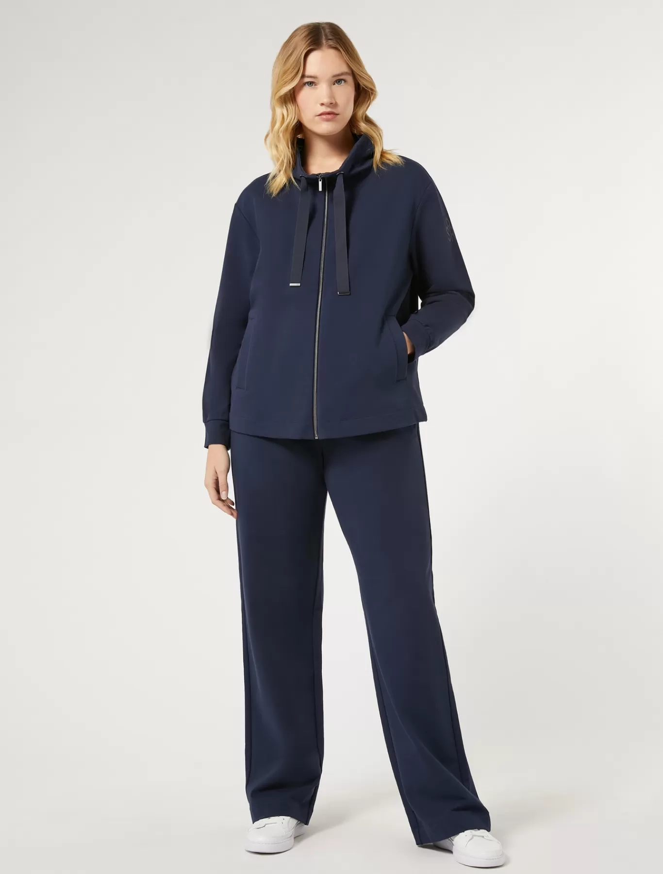 Marina Rinaldi Pantalons & Jeans | Pantalons & Jeans>Pantalon en molleton de coton stretch BLEU