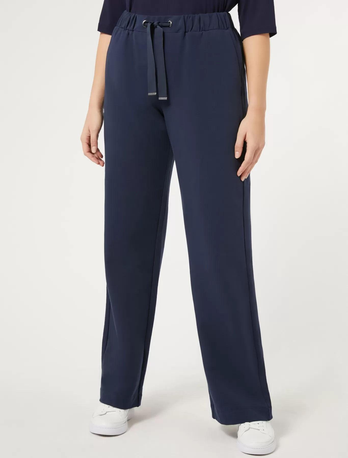 Marina Rinaldi Pantalons & Jeans | Pantalons & Jeans>Pantalon en molleton de coton stretch BLEU