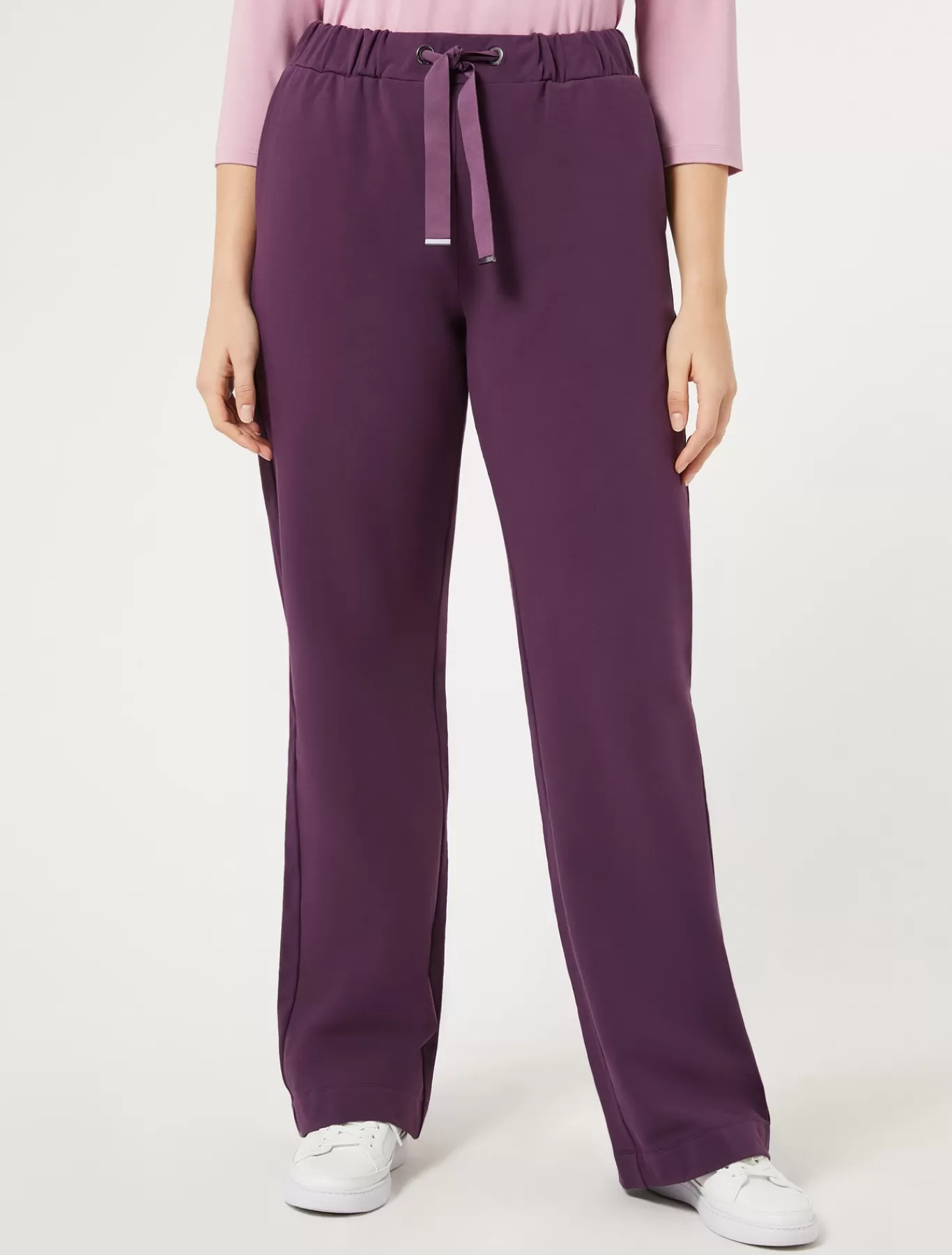 Marina Rinaldi Pantalons & Jeans | Pantalons & Jeans>Pantalon en molleton de coton stretch VIOLET