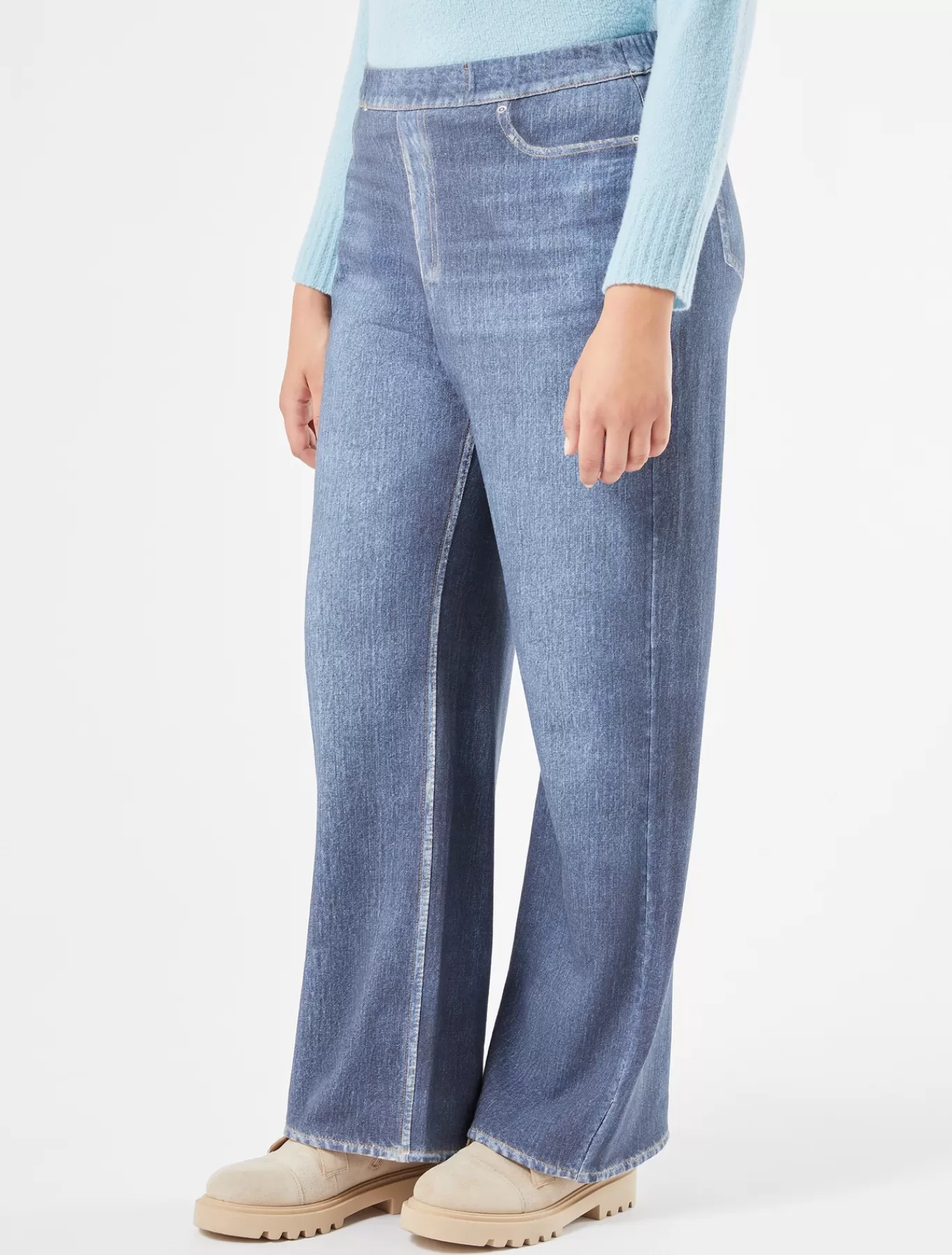 Marina Rinaldi Pantalons & Jeans | Pantalons & Jeans>Pantalon en molleton imprimé BLEUET