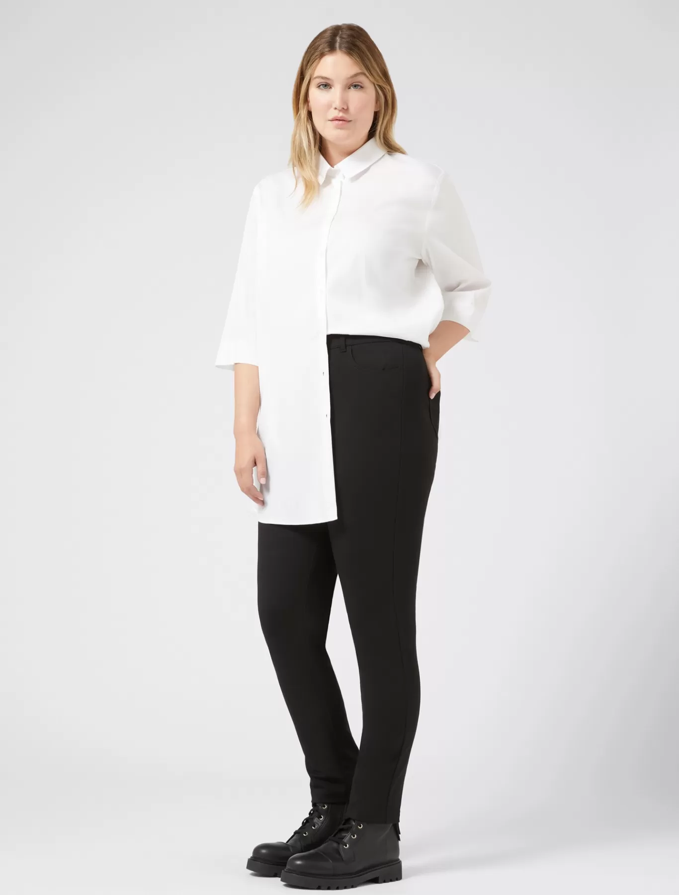 Marina Rinaldi Pantalons & Jeans | Pantalons & Jeans>Pantalon en point Milano NOIR