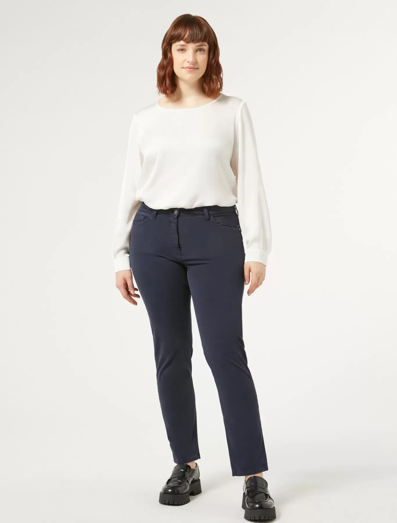 Marina Rinaldi Pantalons & Jeans | Pantalons & Jeans>Pantalon en satin BLEUNUIT