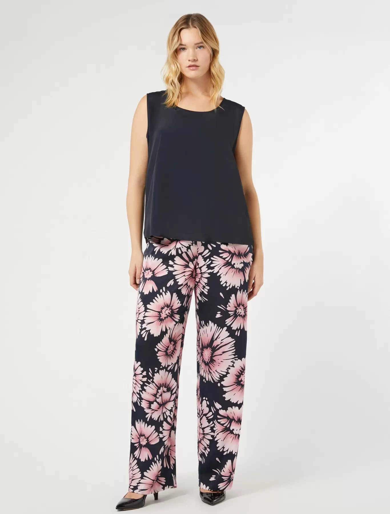 Marina Rinaldi Pantalons Et Jupes | Pantalons & Jeans>Pantalon en satin BLEUNUIT