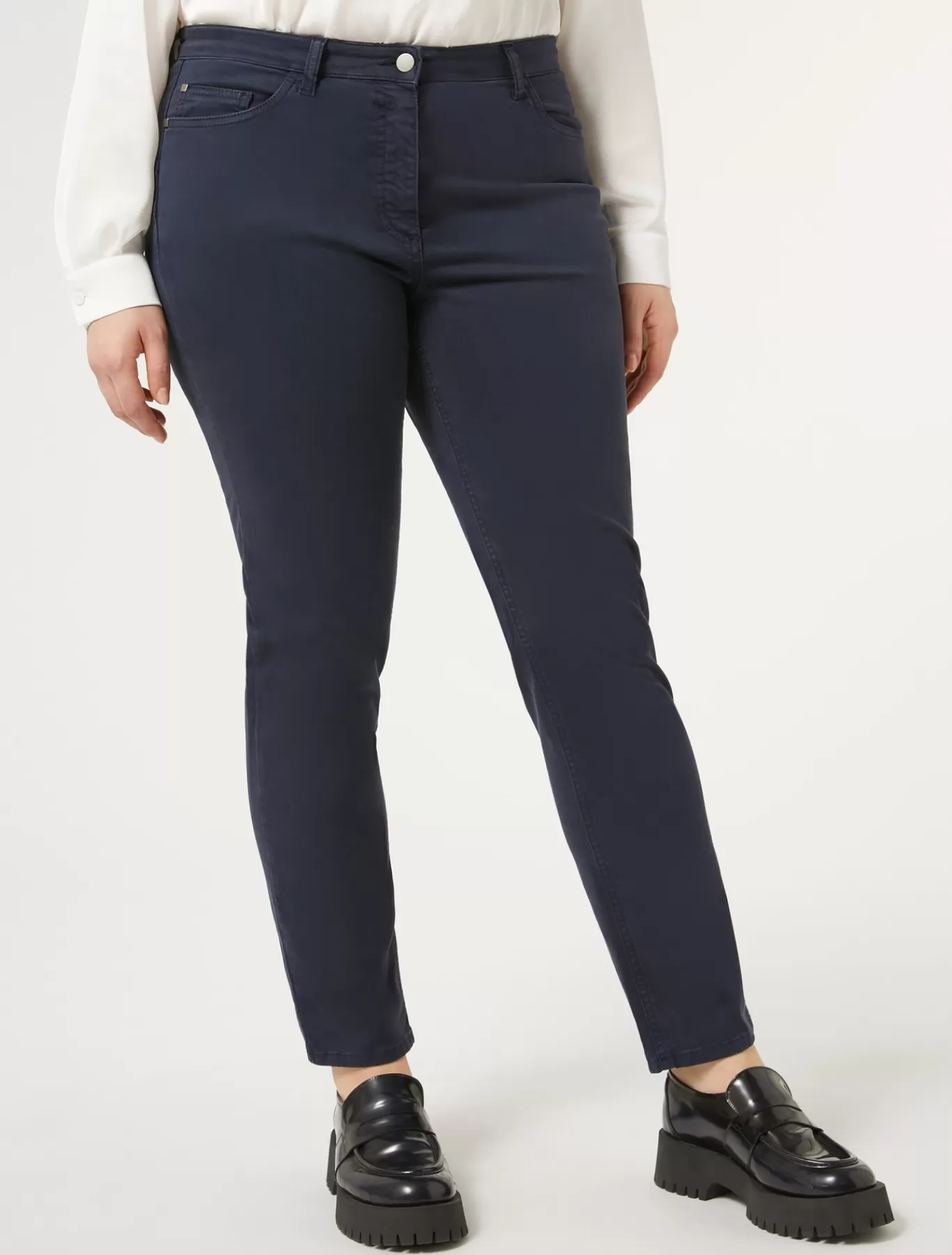 Marina Rinaldi Pantalons & Jeans | Pantalons & Jeans>Pantalon en satin BLEUNUIT