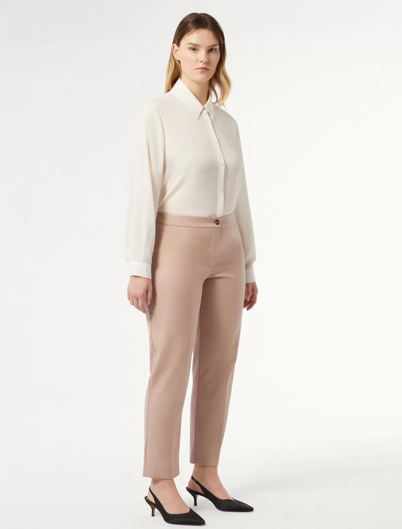 Marina Rinaldi Pantalons & Jeans | Pantalons & Jeans>Pantalon en sergé MAUVE