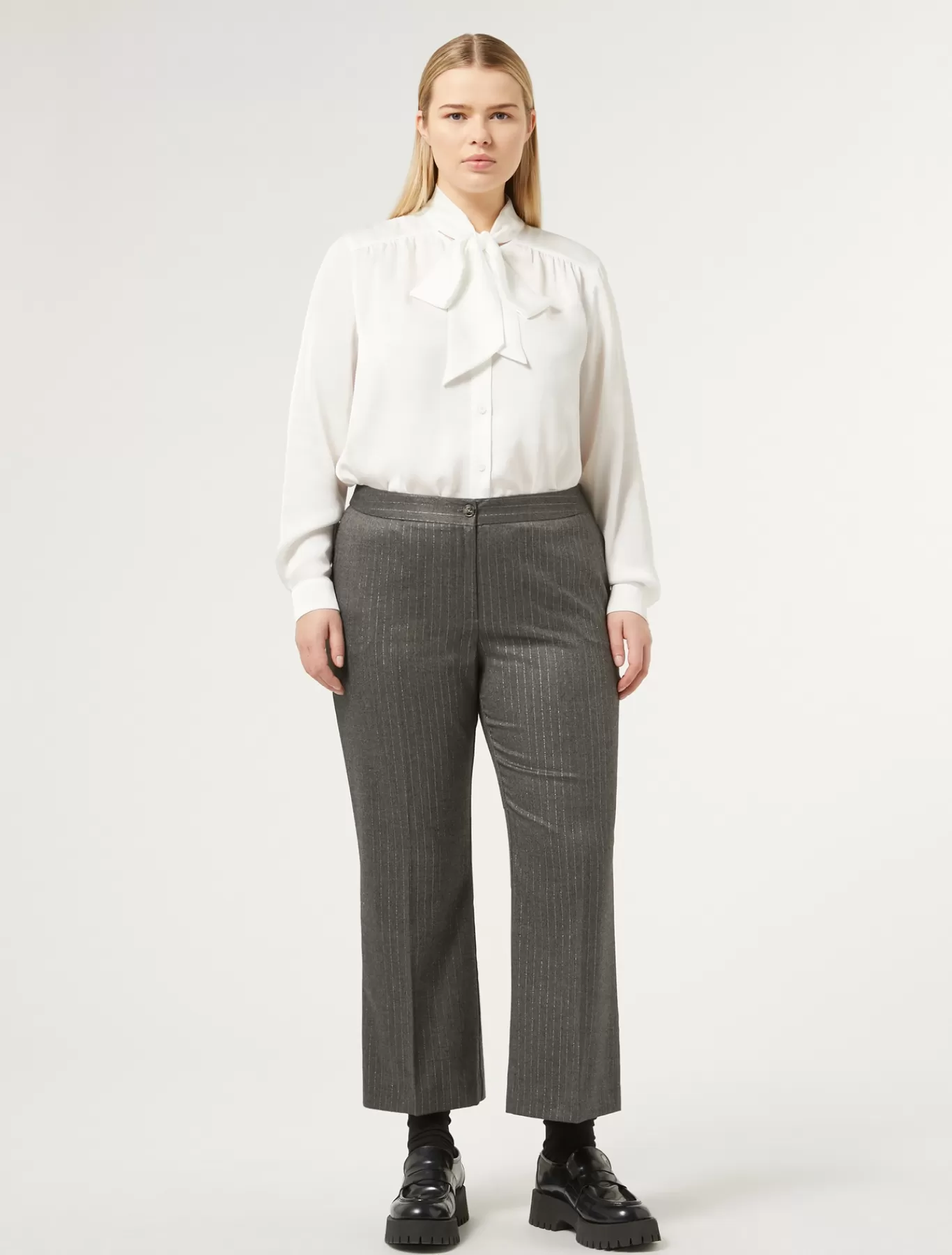 Marina Rinaldi Pantalons & Jeans | Pantalons & Jeans>Pantalon en sergé GRISMOYEN