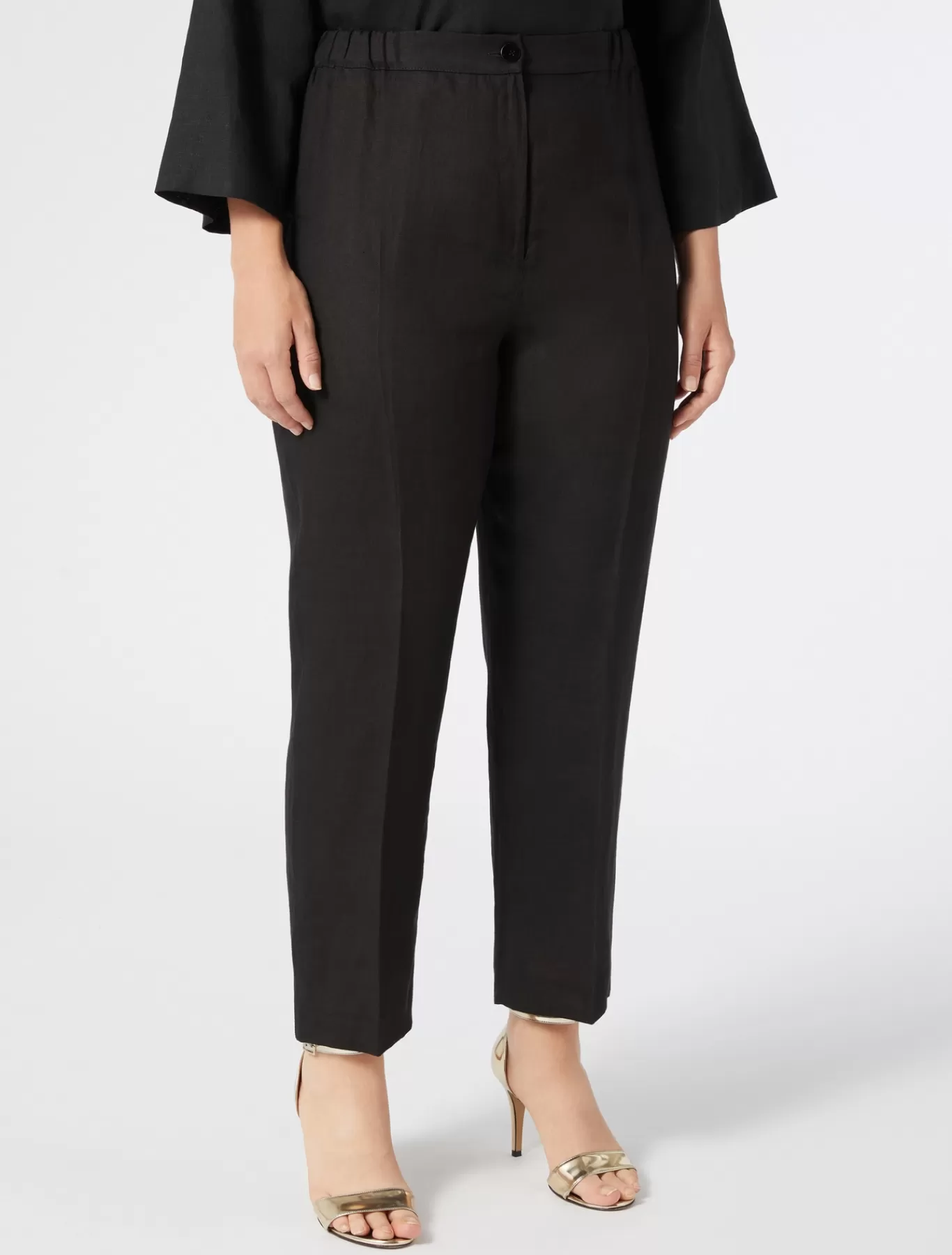 Marina Rinaldi Pantalons & Jeans | Pantalons & Jeans>Pantalon en tissu enduit NOIR