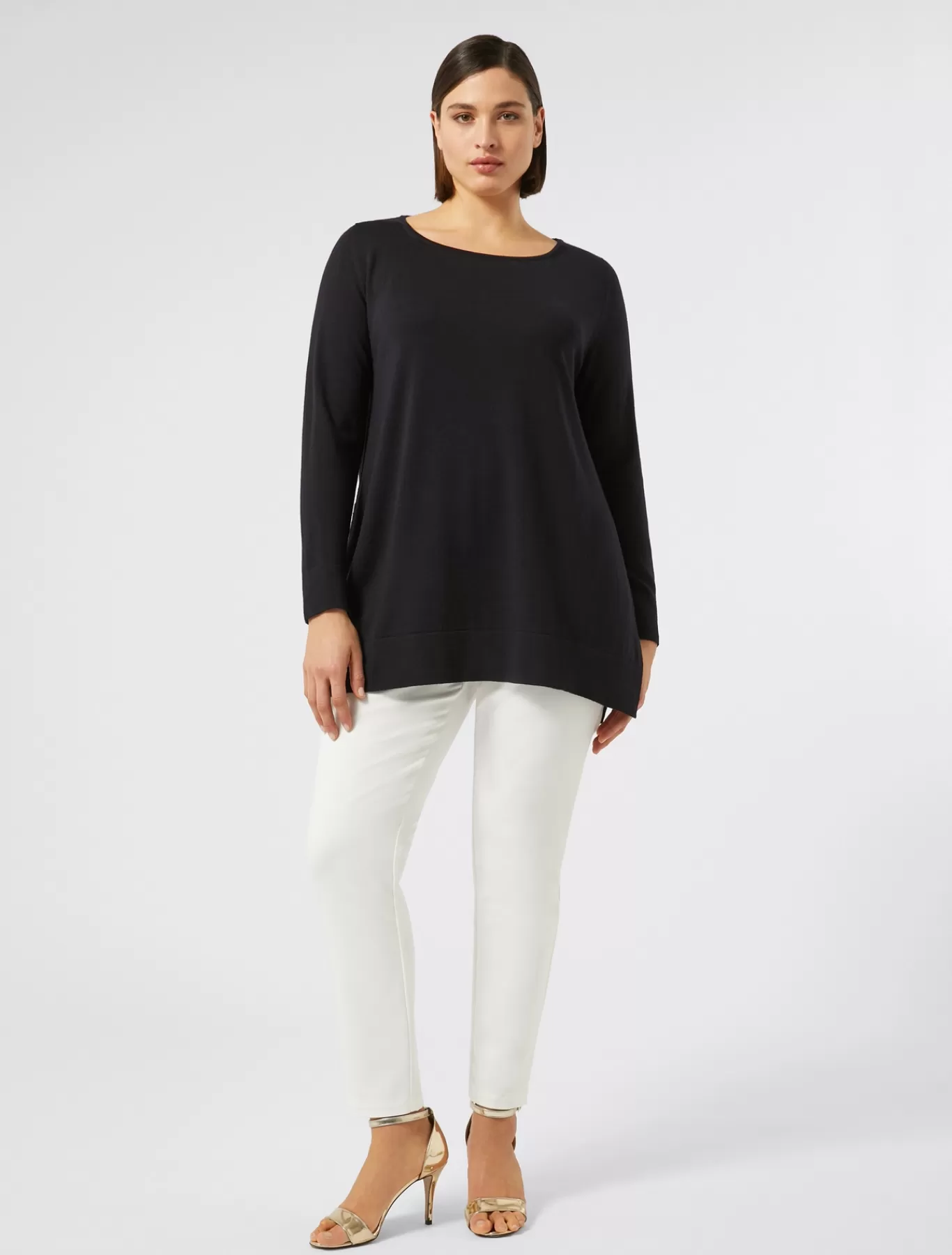 Marina Rinaldi Pantalons & Jeans | Pantalons & Jeans>Pantalon en toile de coton BLANC