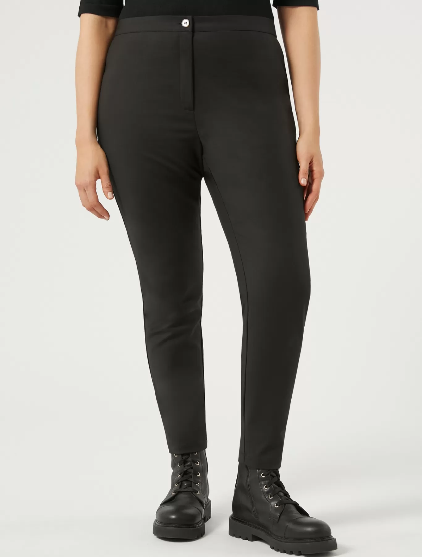 Marina Rinaldi Pantalons & Jeans | Pantalons & Jeans>Pantalon en toile de coton NOIR