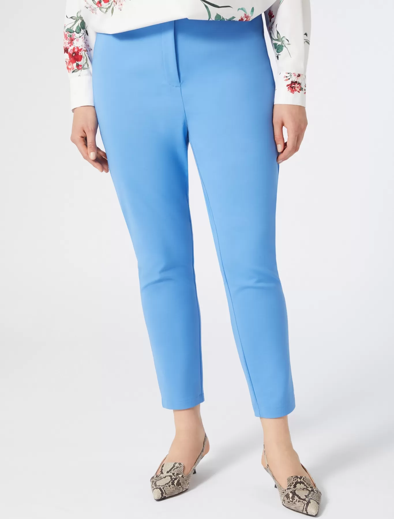 Marina Rinaldi Pantalons & Jeans | Pantalons & Jeans>Pantalon en toile de coton AZURE