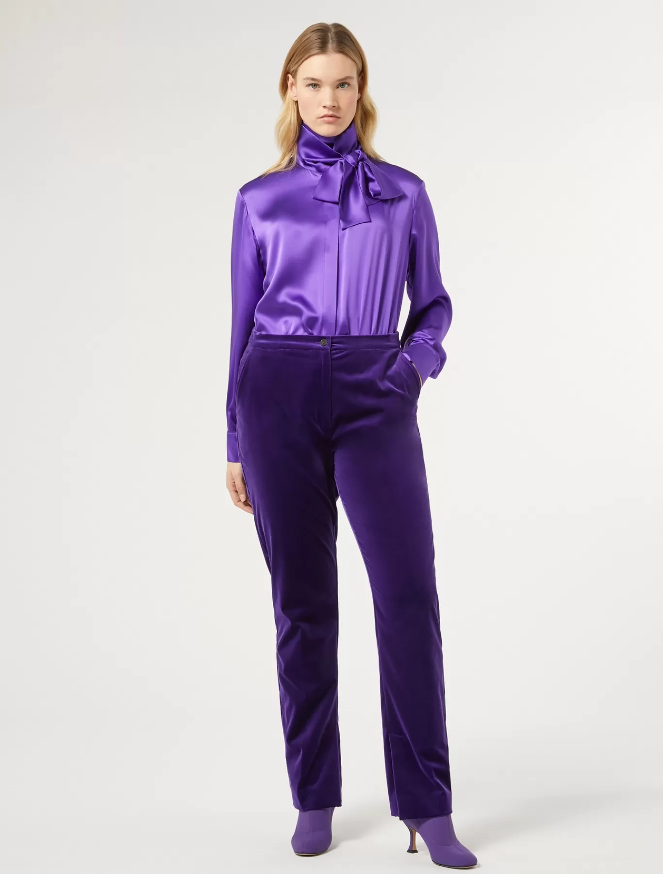 Marina Rinaldi Pantalons & Jeans | Pantalons & Jeans>Pantalon en velours VIOLET