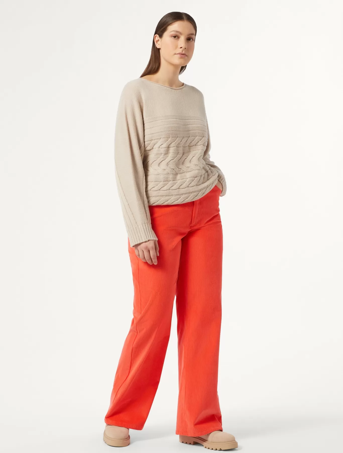 Marina Rinaldi Pantalons & Jeans | Pantalons & Jeans>Pantalon en velours CORAIL