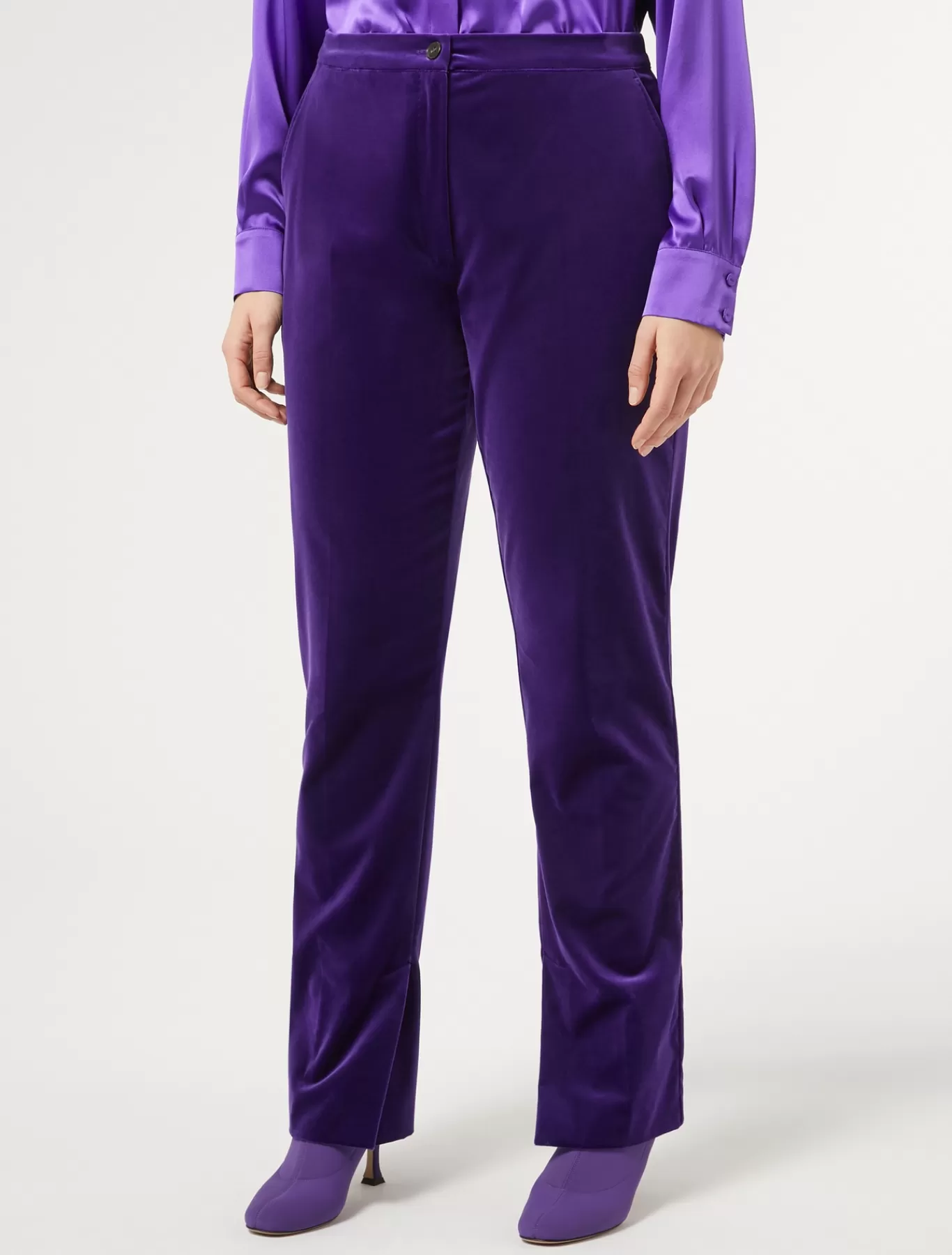 Marina Rinaldi Pantalons & Jeans | Pantalons & Jeans>Pantalon en velours VIOLET