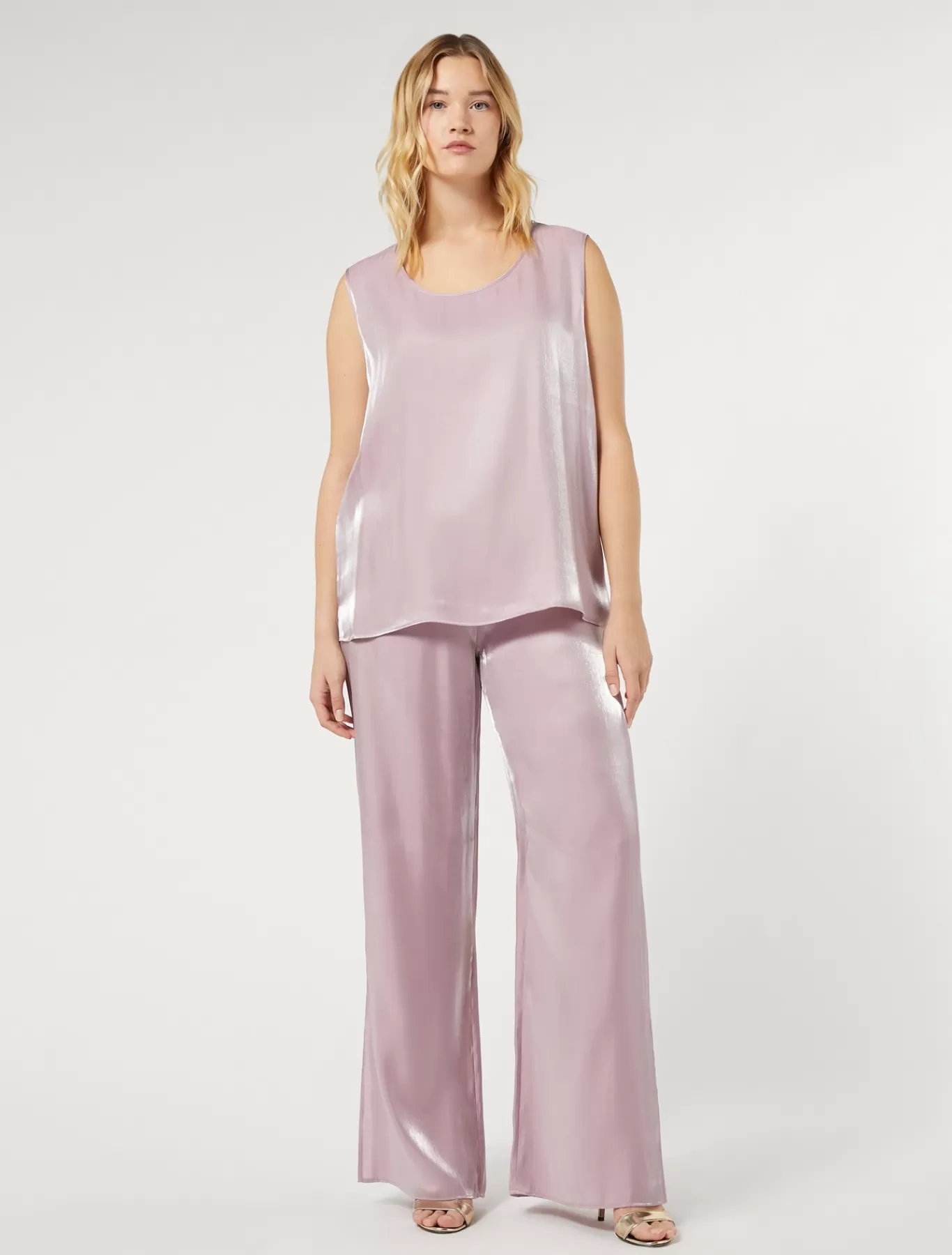 Marina Rinaldi Pantalons Et Jupes | Sélection Élégante>Pantalon en viscose ROSE