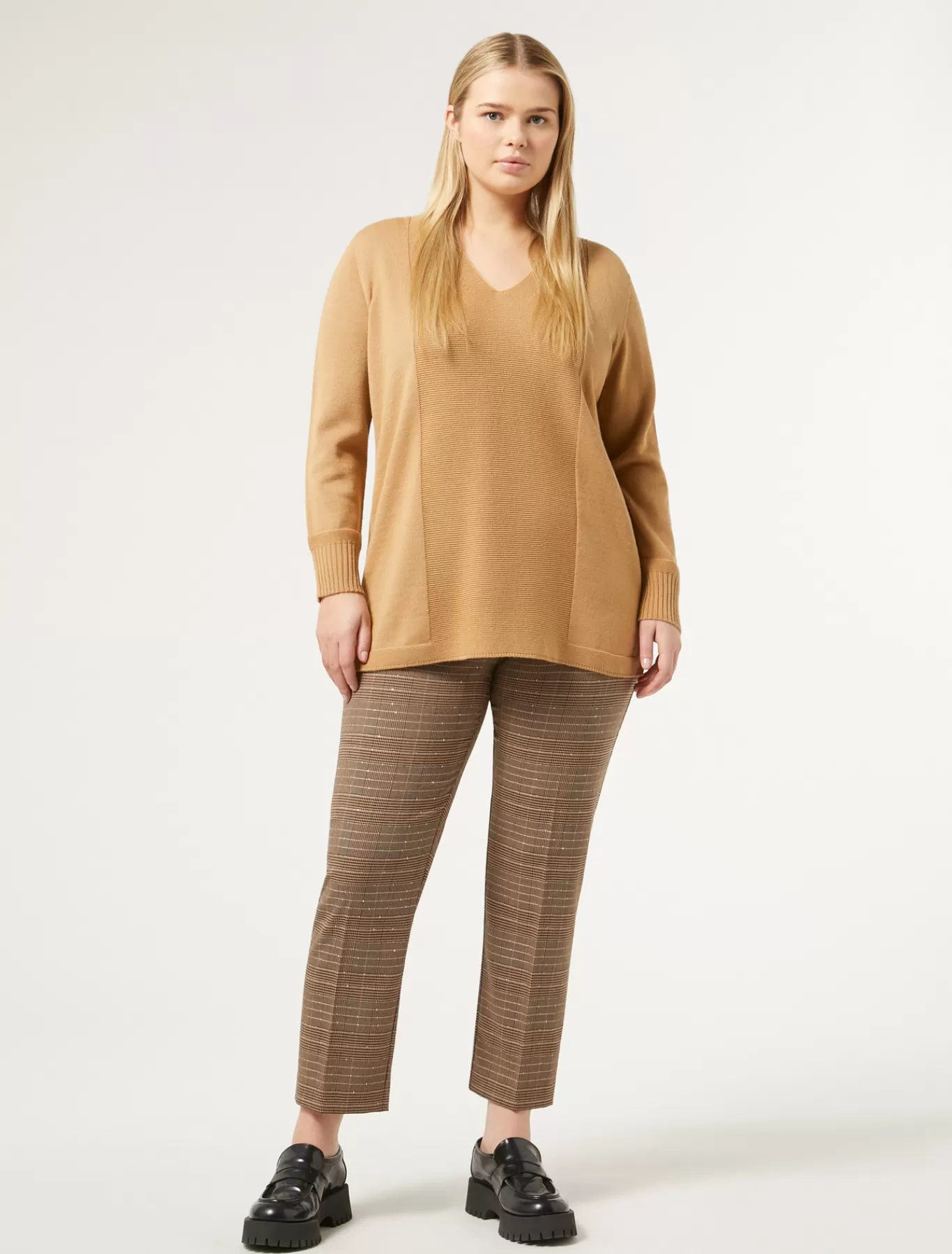 Marina Rinaldi Pantalons & Jeans | Pantalons & Jeans>Pantalon prince-de-galles MARRONFONCE