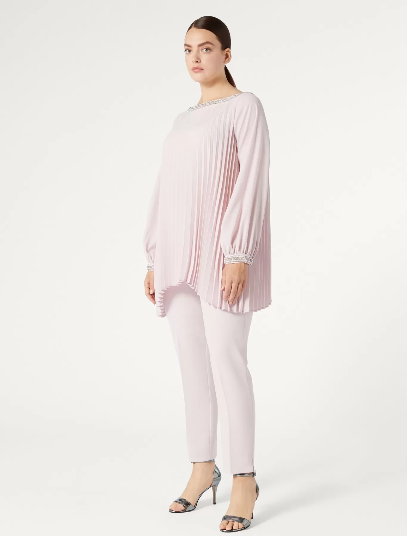 Marina Rinaldi Pantalons Et Jupes | Pantalons & Jeans>Pantalon slim en cady triacétate ROSE