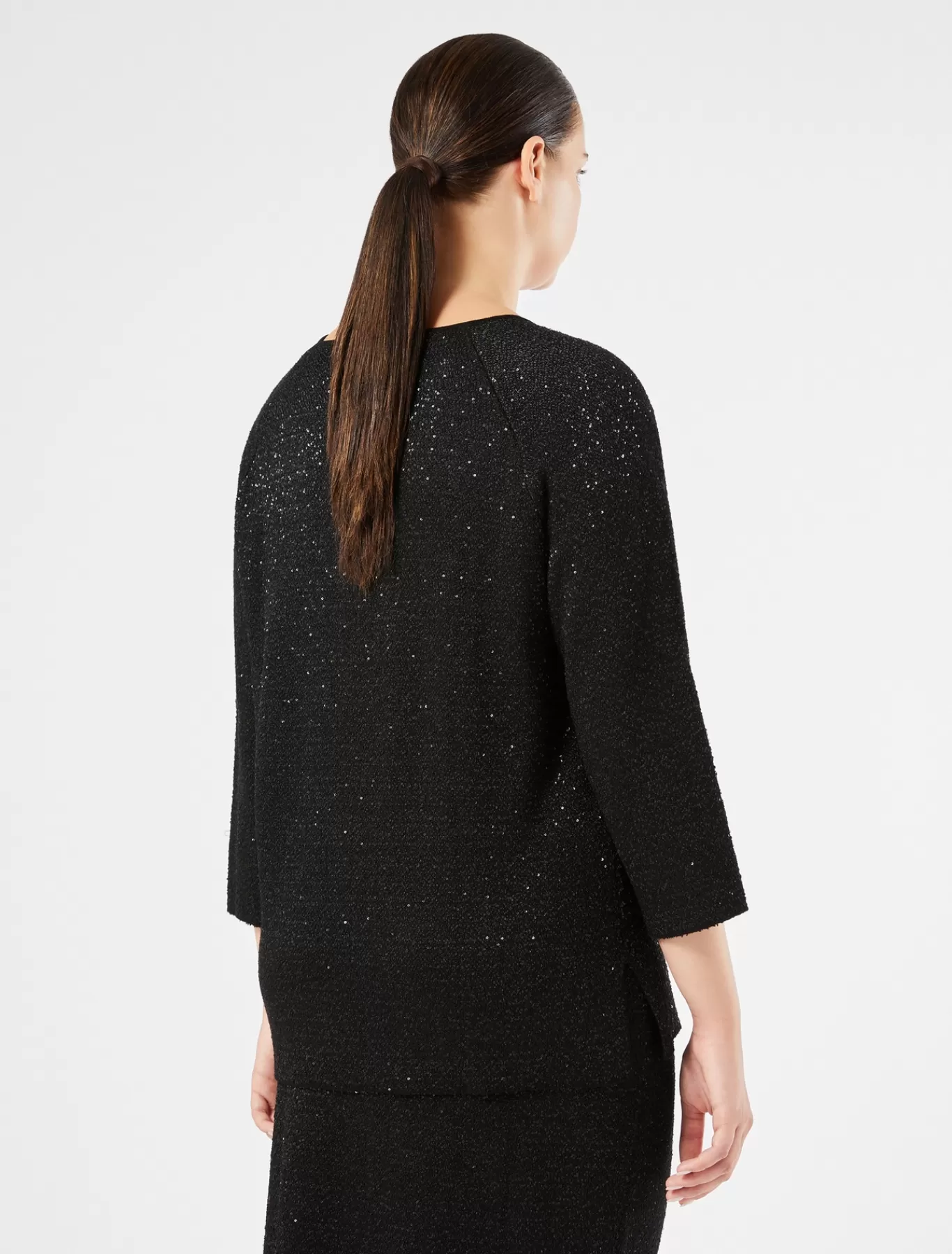 Marina Rinaldi Pulls | Pulls>Pull à paillettes NOIR