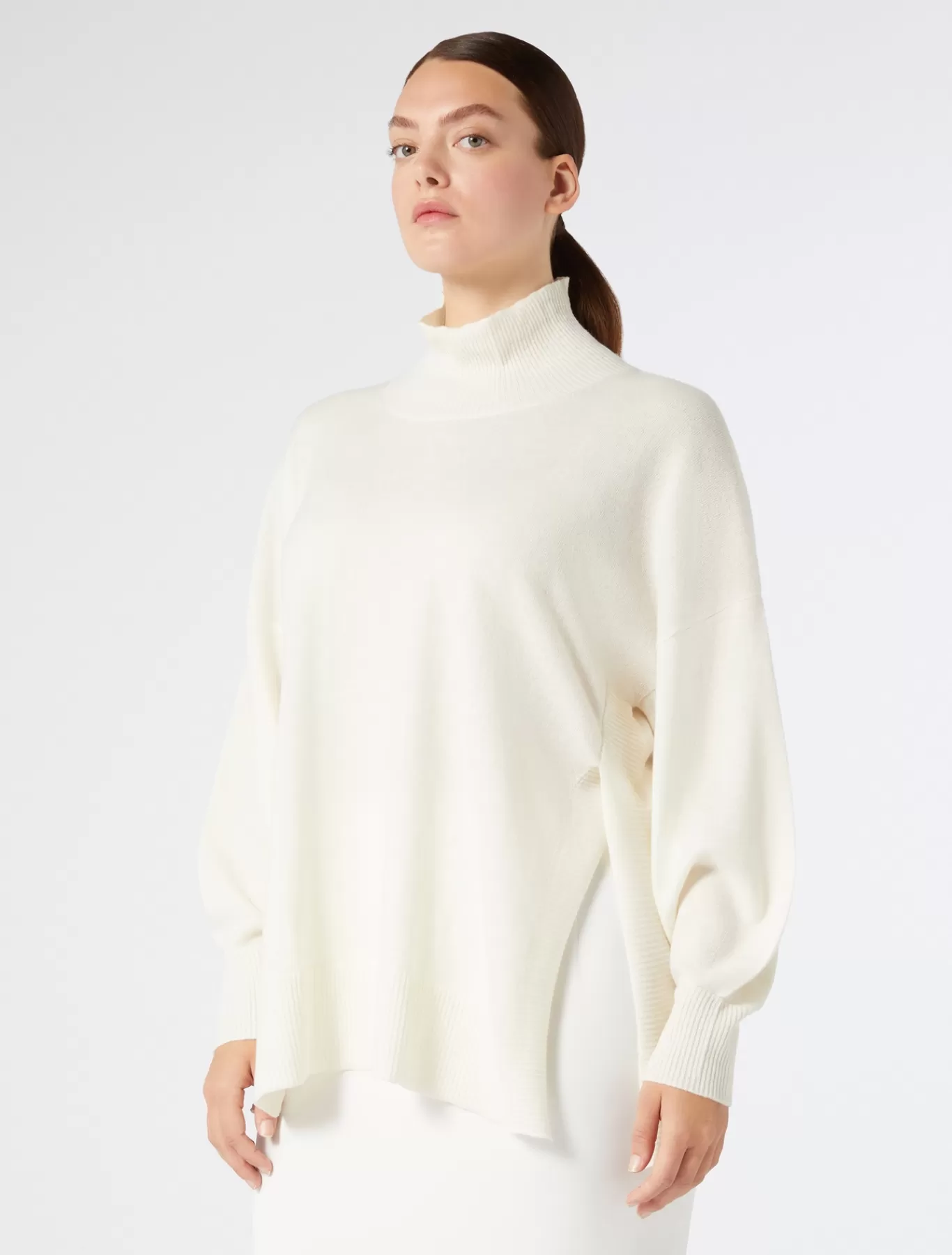 Marina Rinaldi Pulls | Pulls>Pull en cachemire BLANC