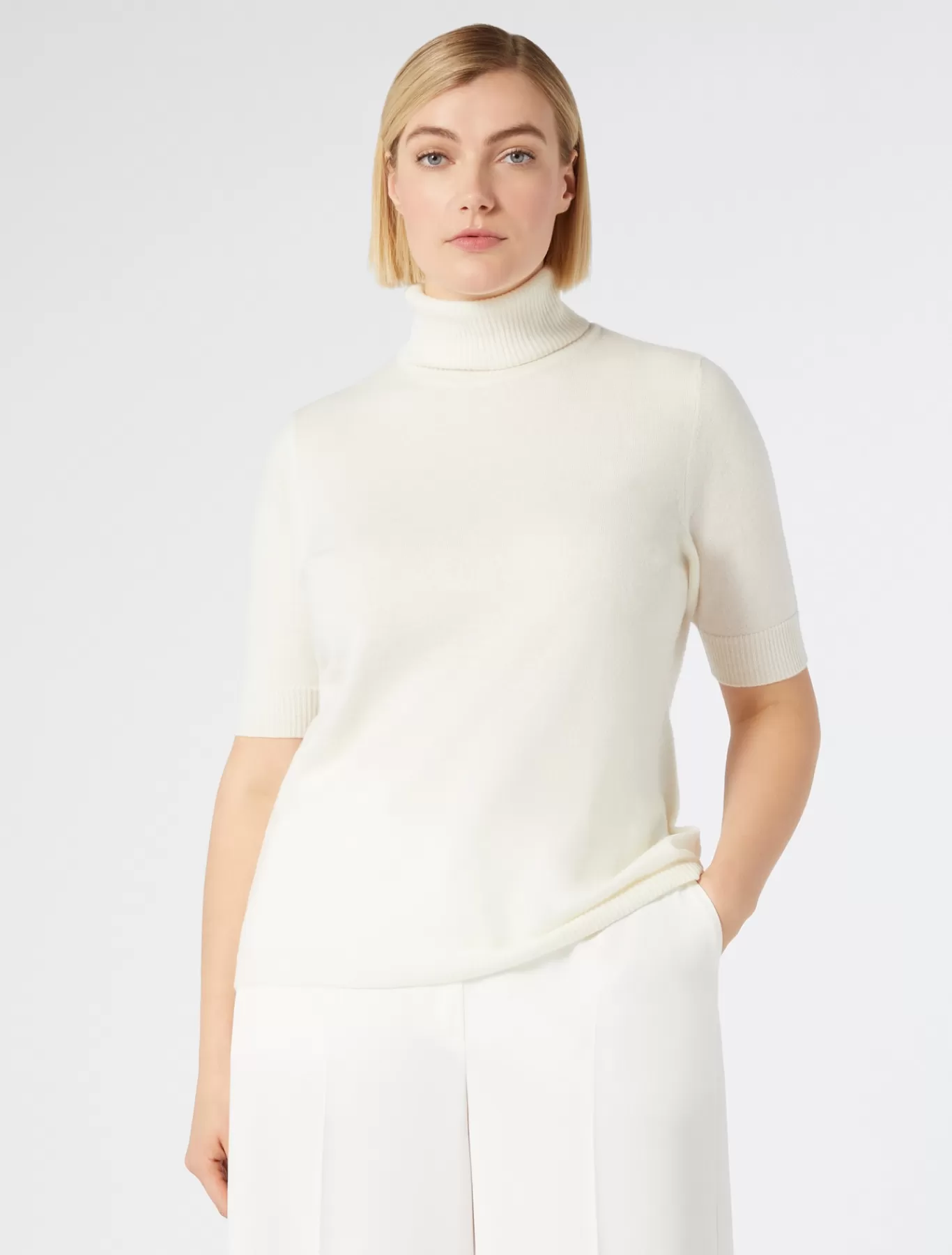 Marina Rinaldi Pulls | Pulls>Pull en cachemire BLANC