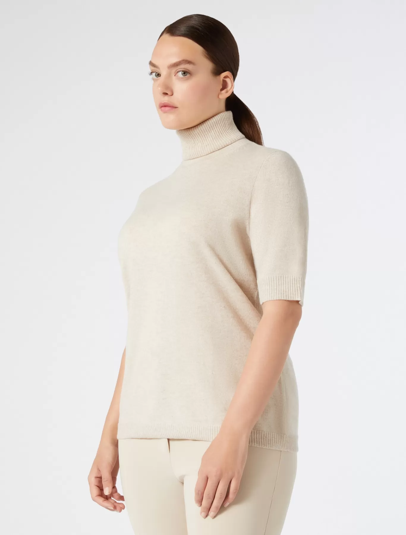 Marina Rinaldi Pulls | Pulls>Pull en cachemire BEIGE