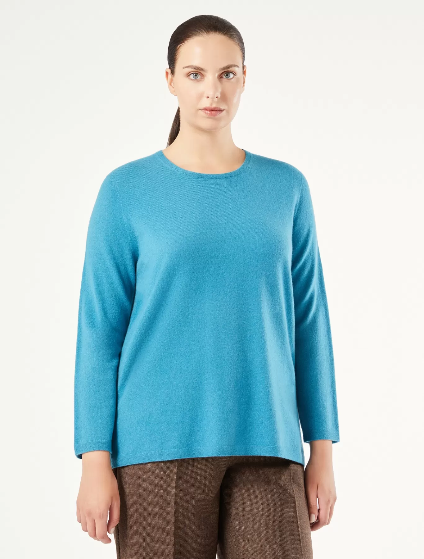 Marina Rinaldi Pulls | Pulls>Pull en cachemire TURQUOISE