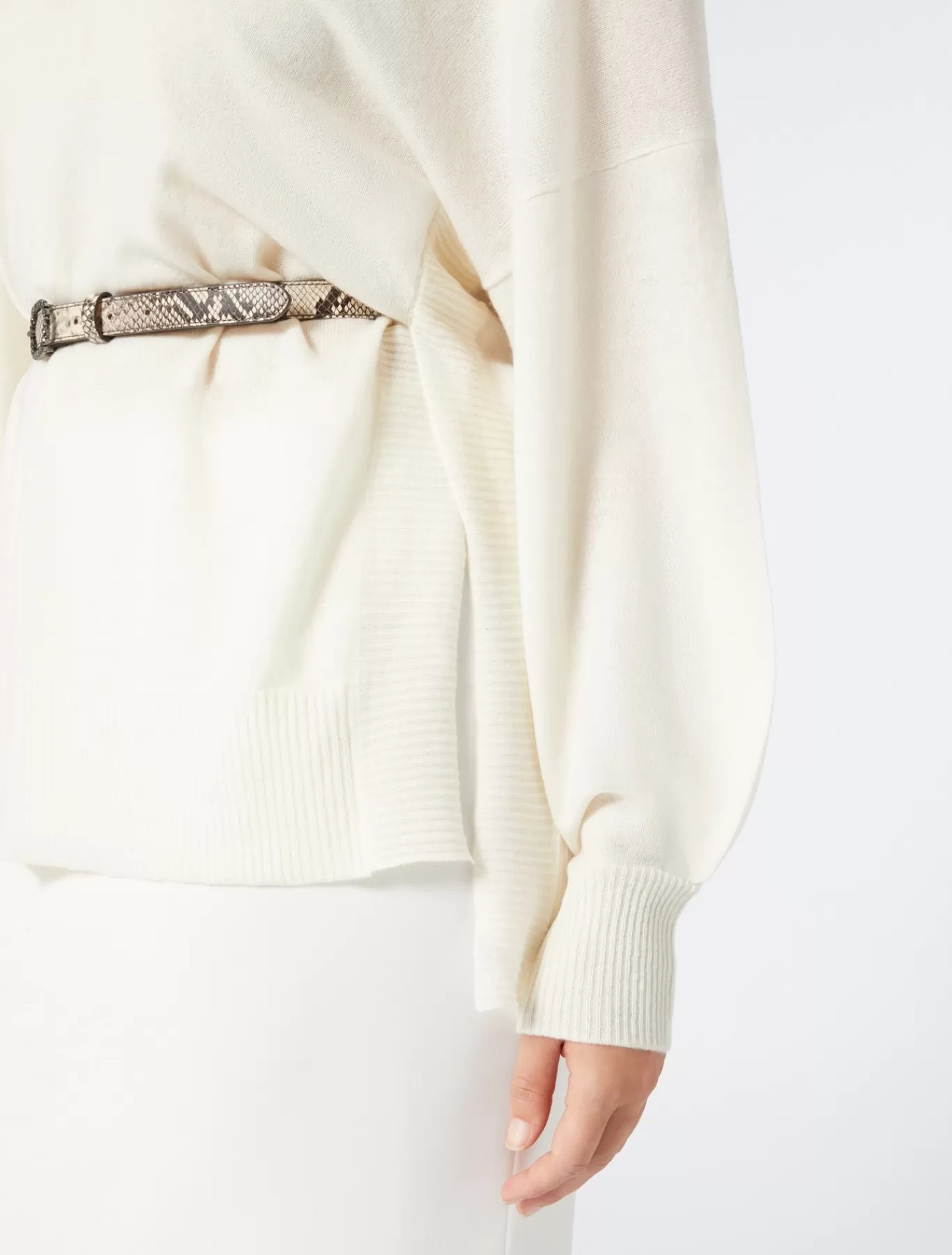 Marina Rinaldi Pulls | Pulls>Pull en cachemire BLANC