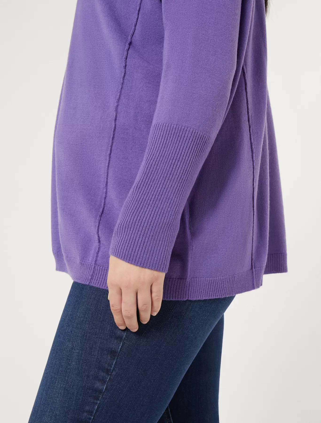 Marina Rinaldi Pulls | Pulls>Pull en fil de laine VIOLET