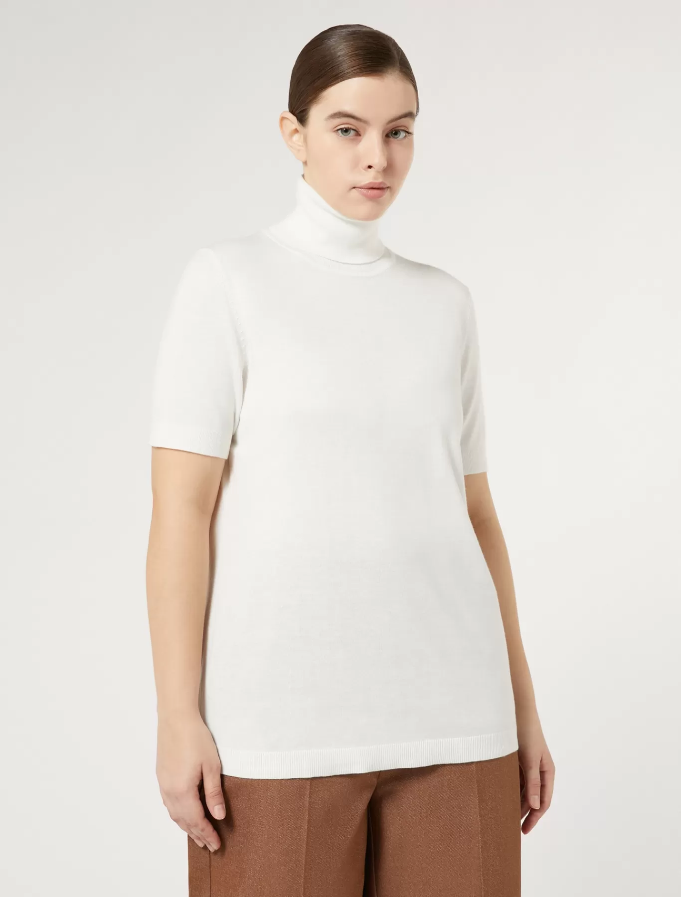 Marina Rinaldi Pulls | Pulls>Pull en fil de viscose BLANC