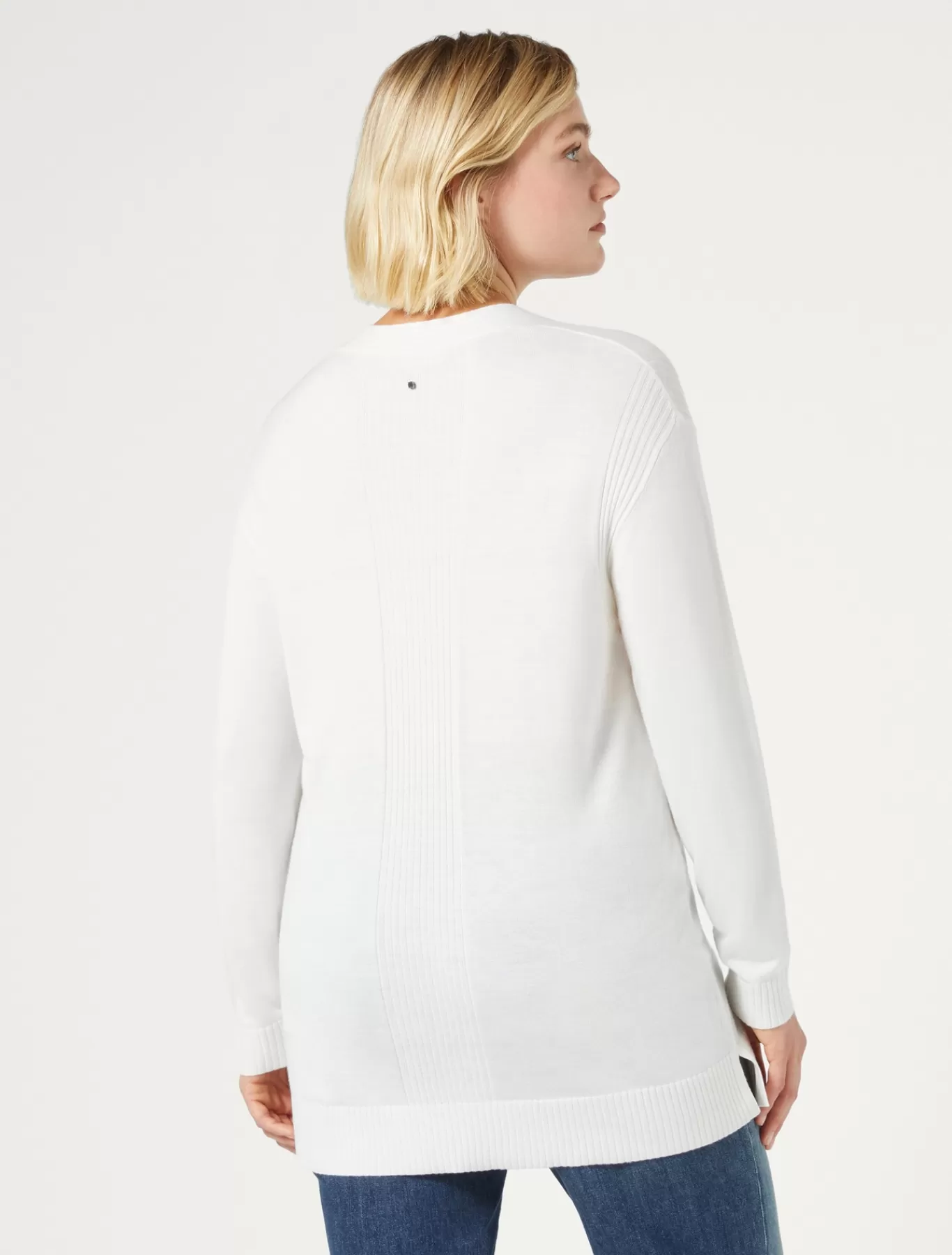 Marina Rinaldi Pulls | Pulls>Pull en fil de viscose BLANC