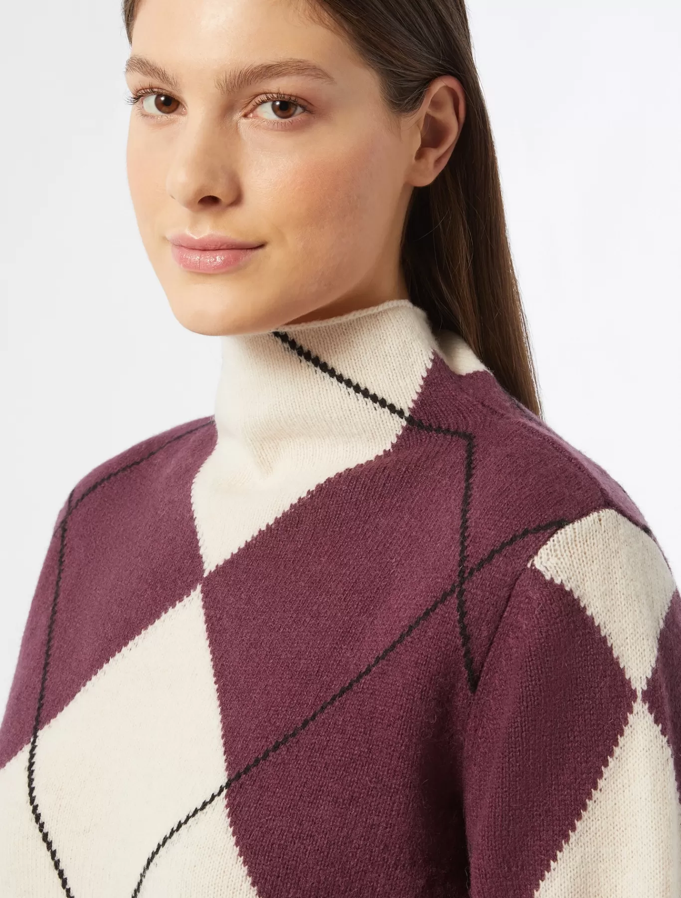 Marina Rinaldi Pulls | Pulls>Pull en laine BORDEAUX