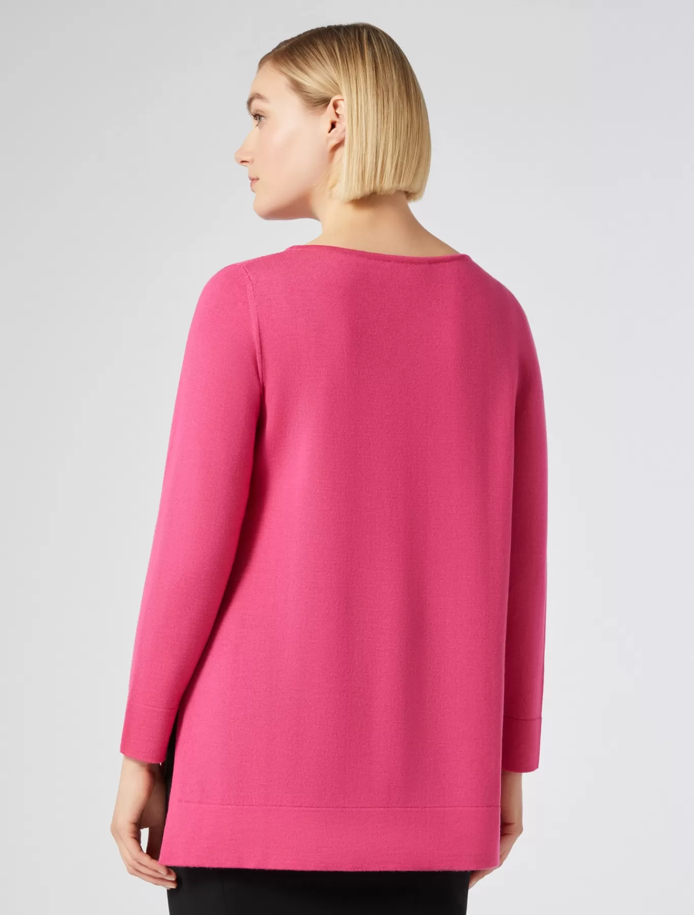 Marina Rinaldi Pulls | Pulls>Pull en laine FUCHSIA