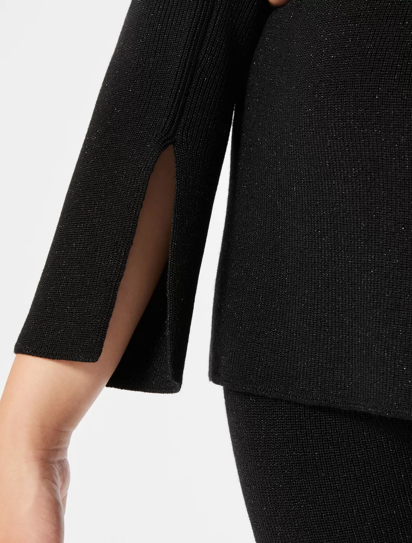 Marina Rinaldi Pulls | Pulls>Pull en laine et lurex NOIR