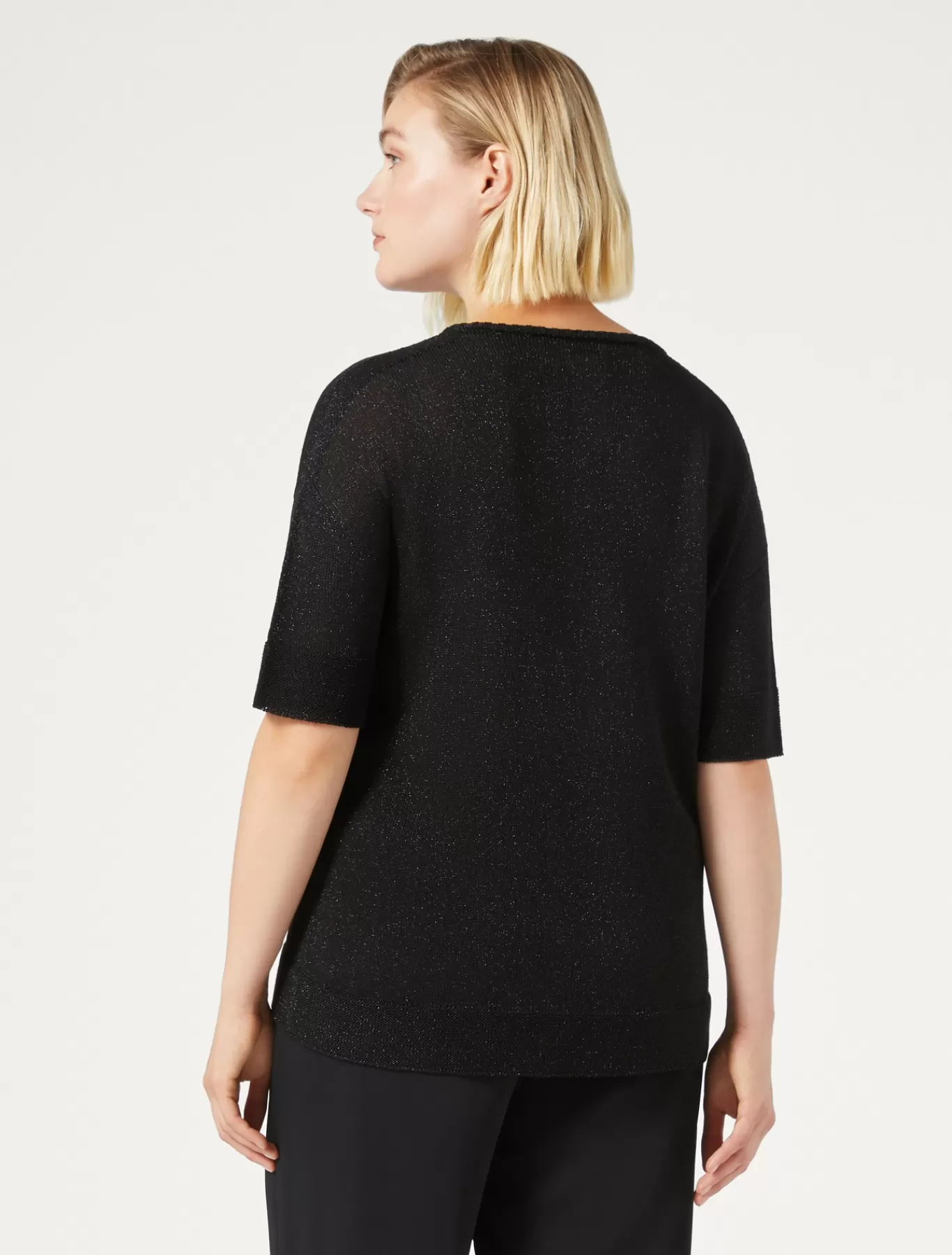 Marina Rinaldi Pulls | Pulls>Pull en viscose lurex NOIR