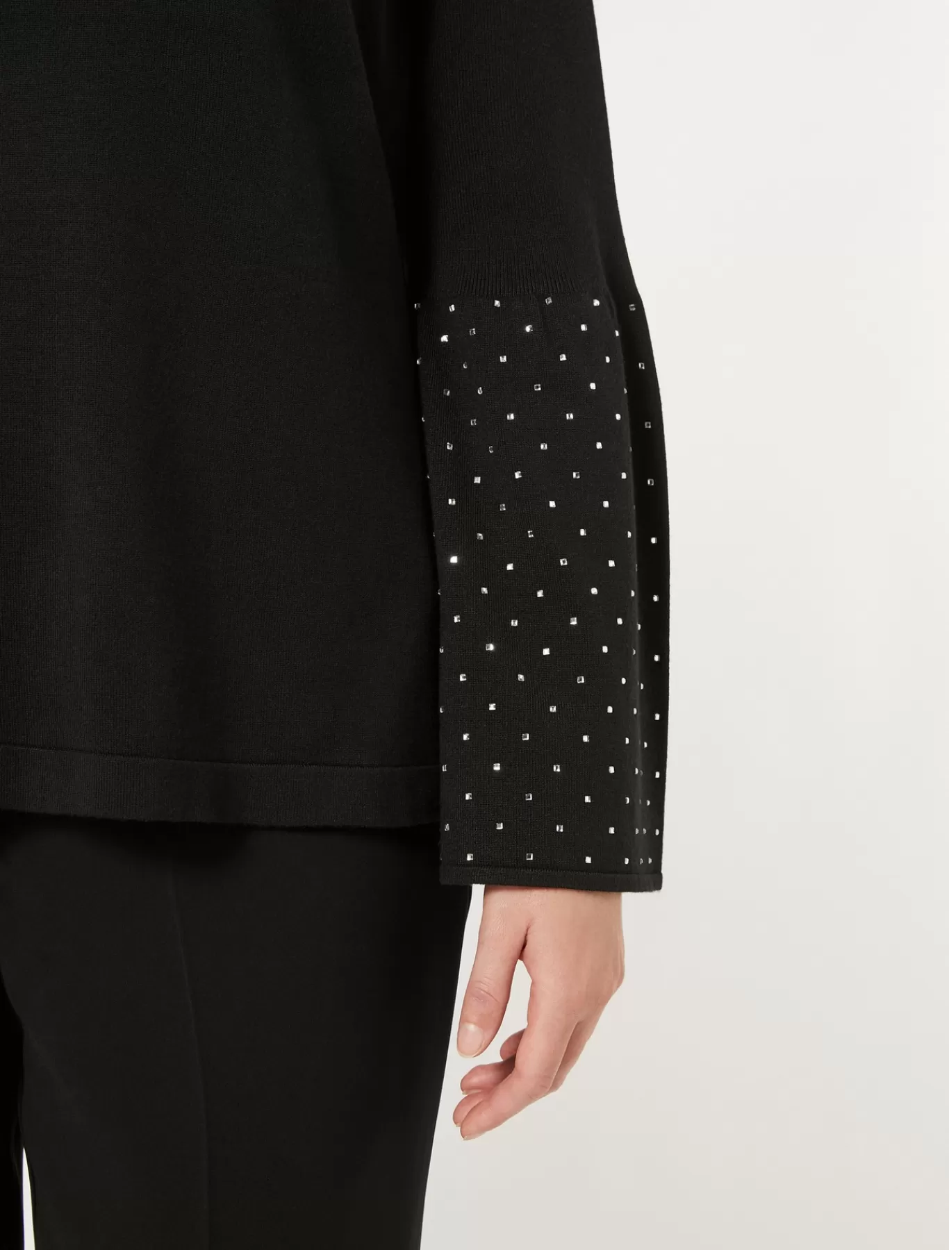 Marina Rinaldi Pulls | Pulls>Pull en viscose stretch NOIR