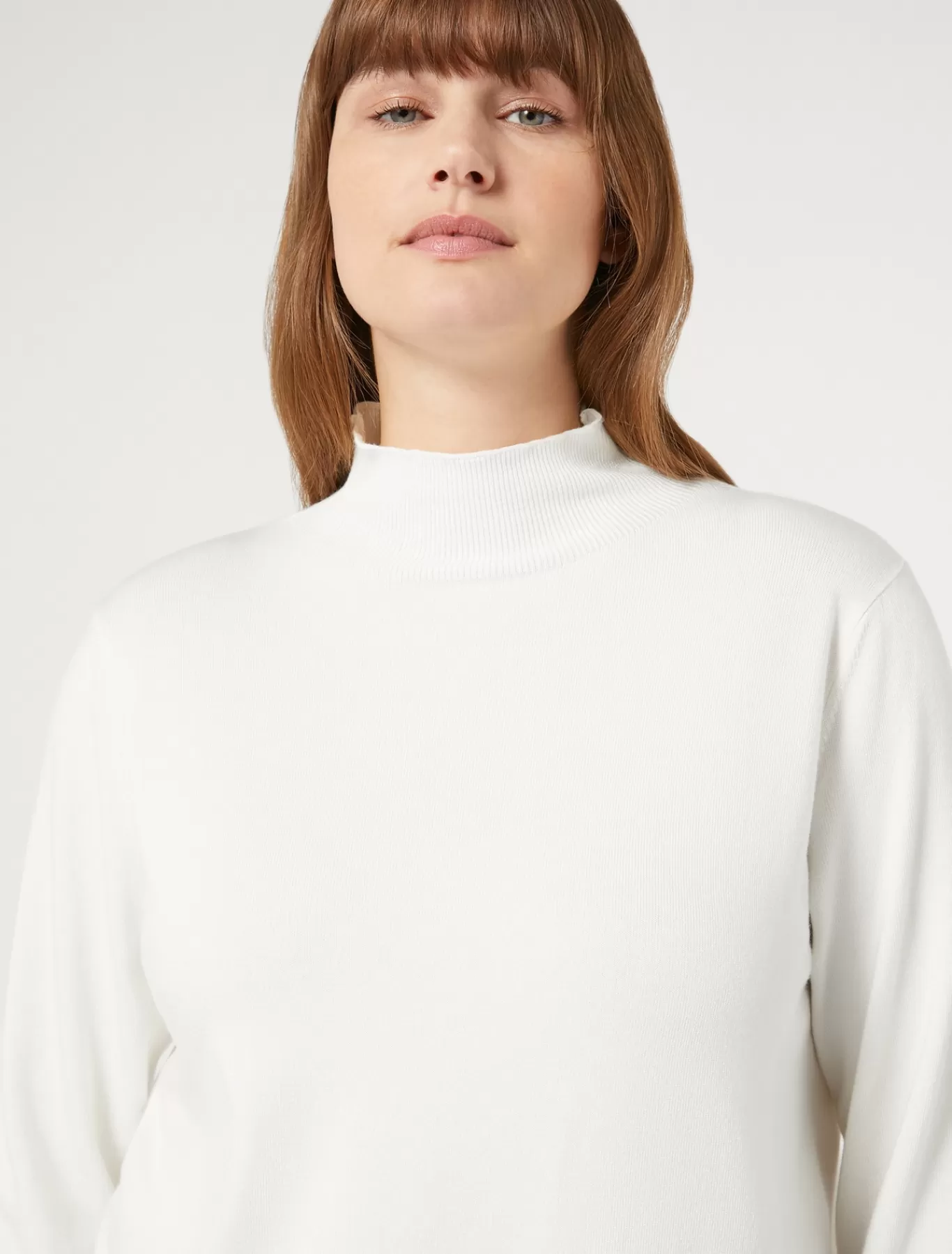 Marina Rinaldi Pulls | Pulls>Pull en viscose stretch BLANC