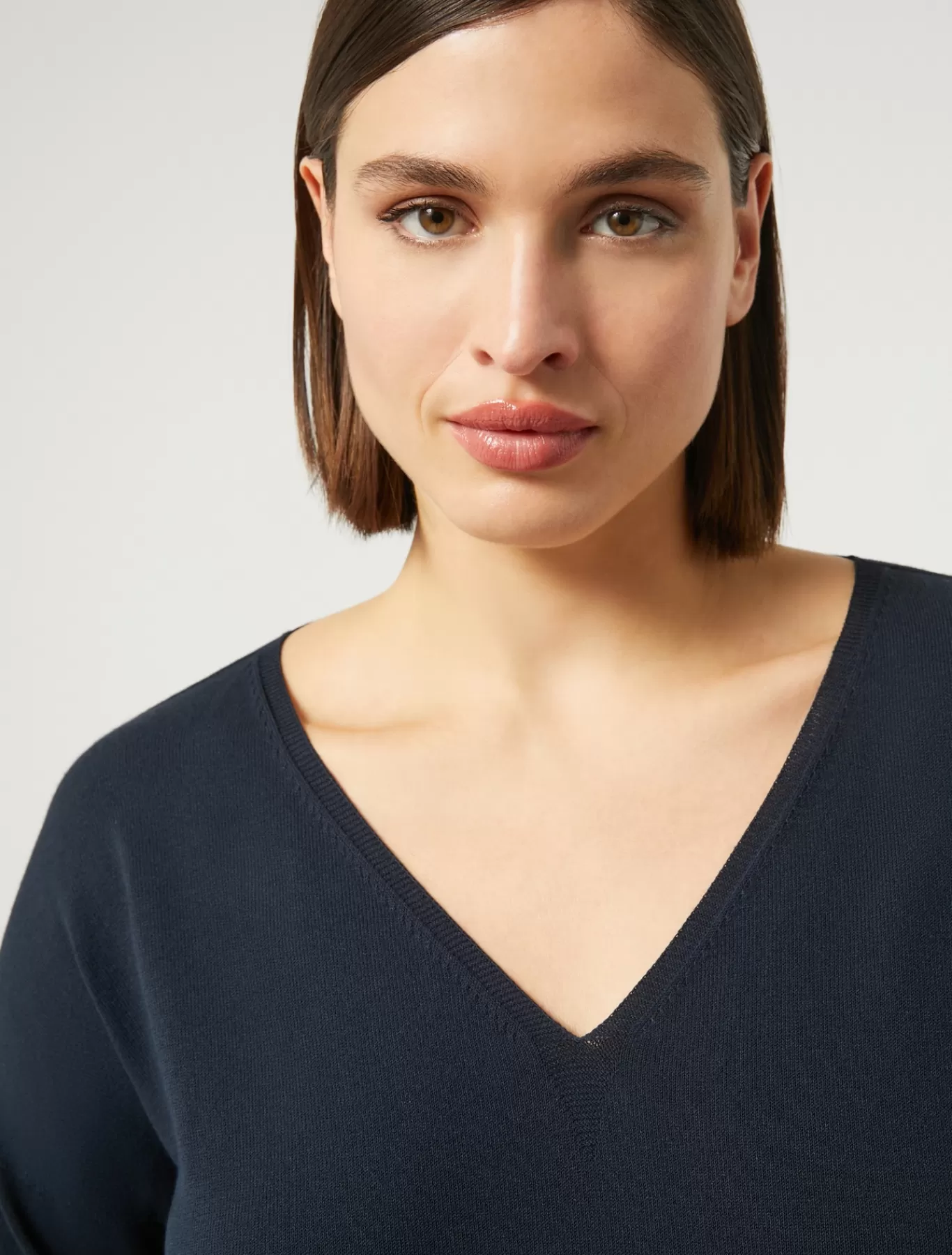 Marina Rinaldi Pulls | Pulls>Pull en viscose stretch crêpe BLEUMARINE