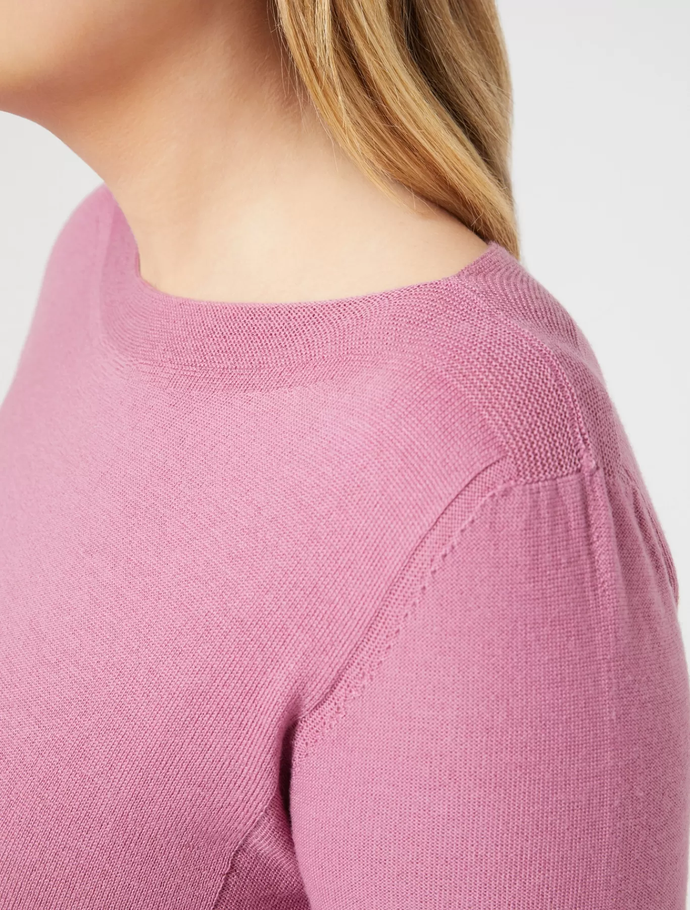 Marina Rinaldi Pulls | Pulls>Pull sans coutures en laine CYCLAMEN