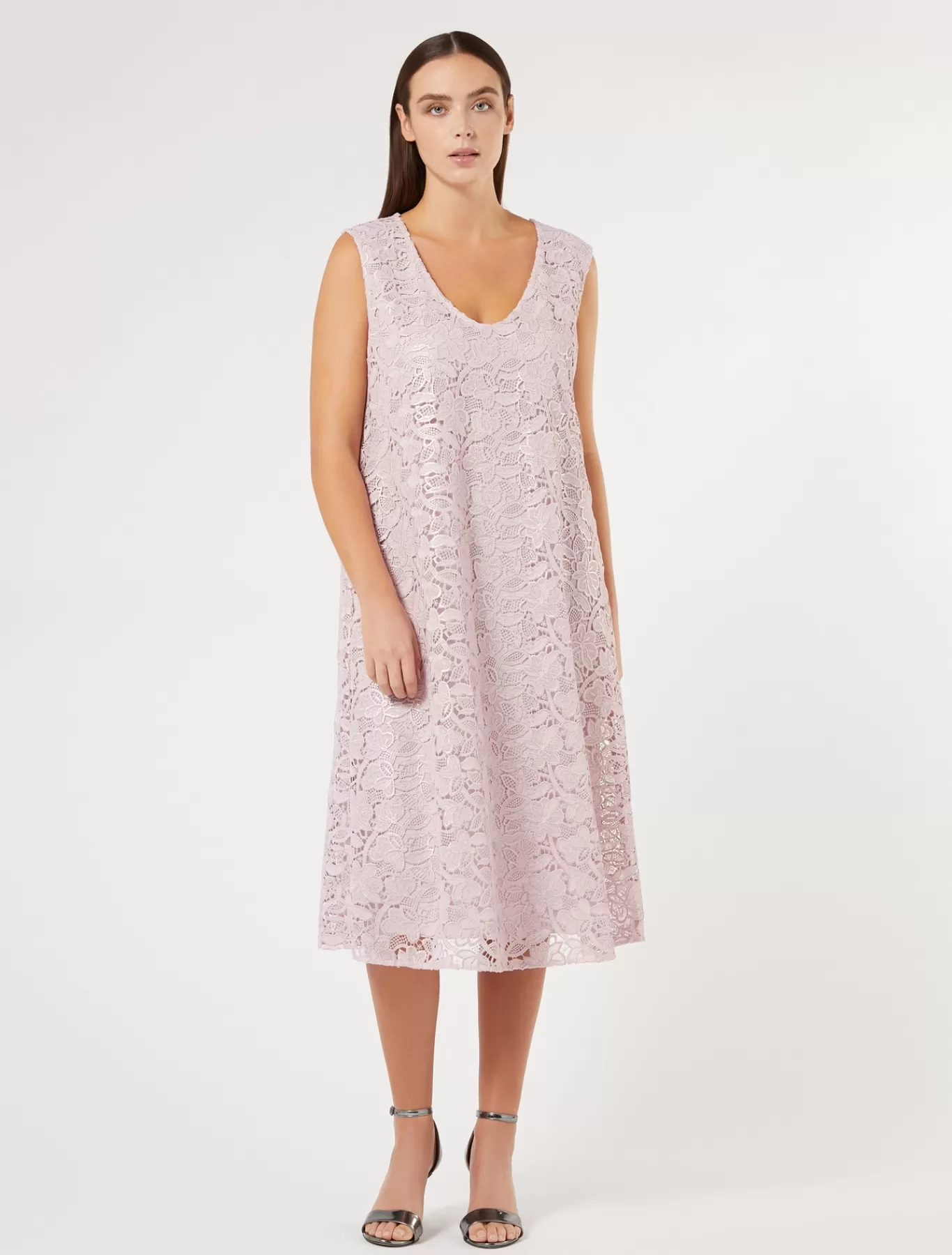 Marina Rinaldi Robes | Robes>Robe en dentelle lamée ROSE