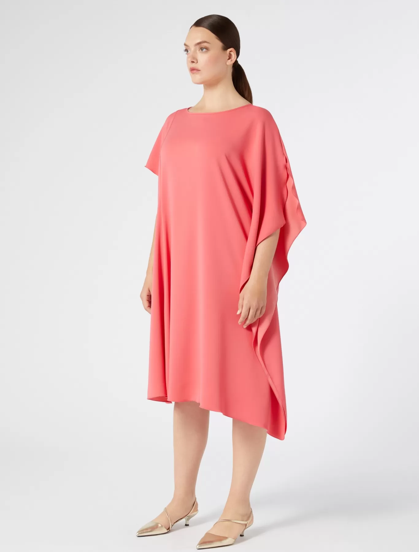 Marina Rinaldi Robes | Robes>Robe en georgette CORAIL