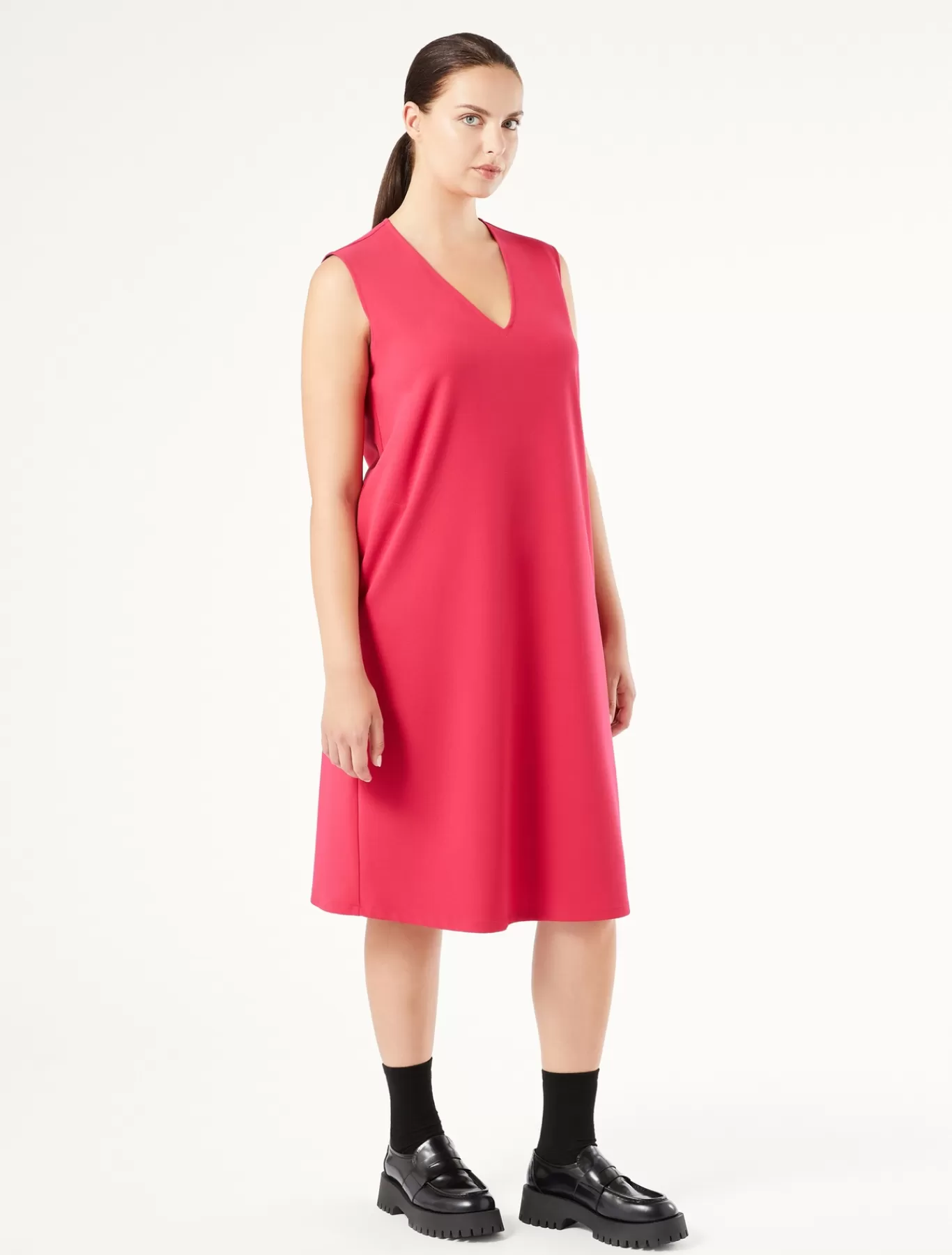 Marina Rinaldi Robes | Robes>Robe en jersey FUCHSIA