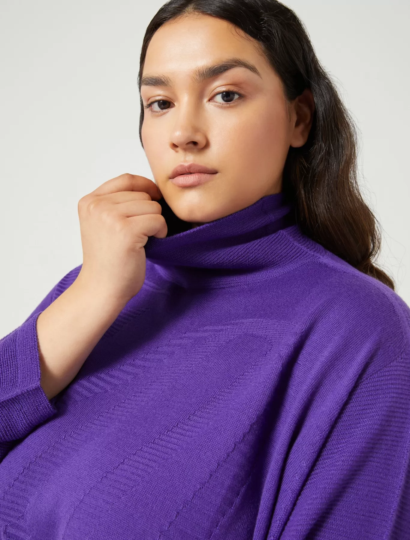 Marina Rinaldi Robes | Robes>Robe en laine mélangée VIOLET