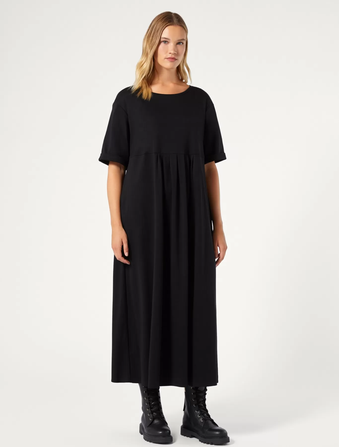 Marina Rinaldi Robes | Robes>Robe longue en jersey NOIR