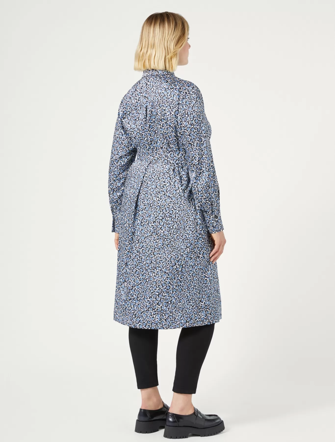 Marina Rinaldi Robes | Robes>Robe-chemise en sergé AZURE