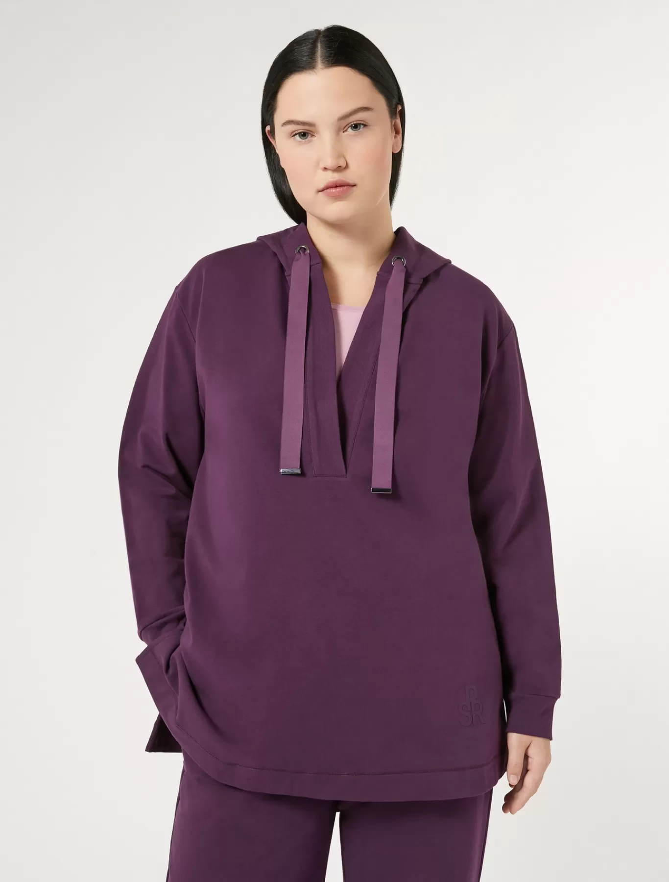 Marina Rinaldi Hauts & T-shirts | Hauts & T-shirt>Sweat-shirt en jersey de coton VIOLET