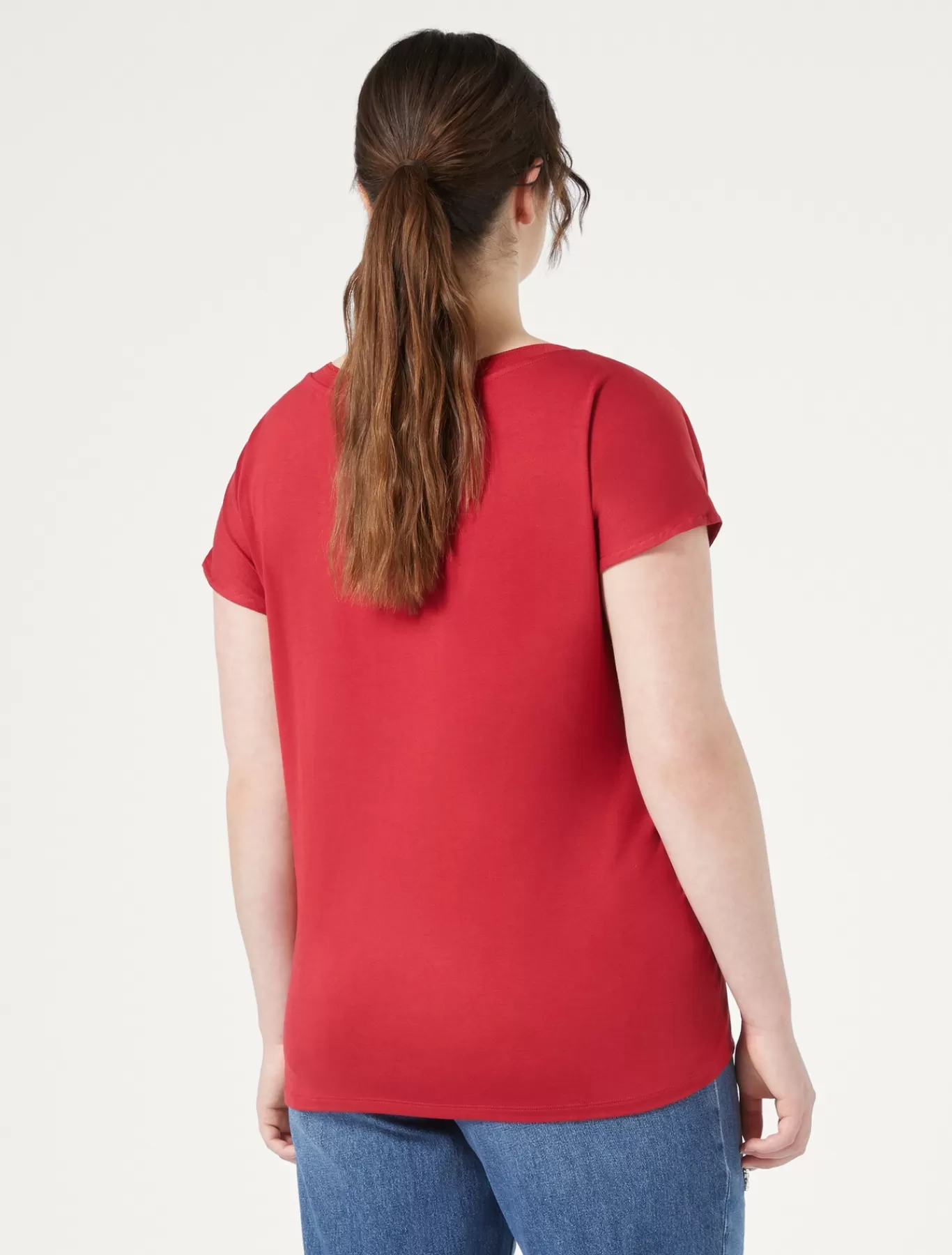 Marina Rinaldi Hauts & T-shirts | Hauts & T-shirt>T-shirt en crêpe de jersey ROUGE