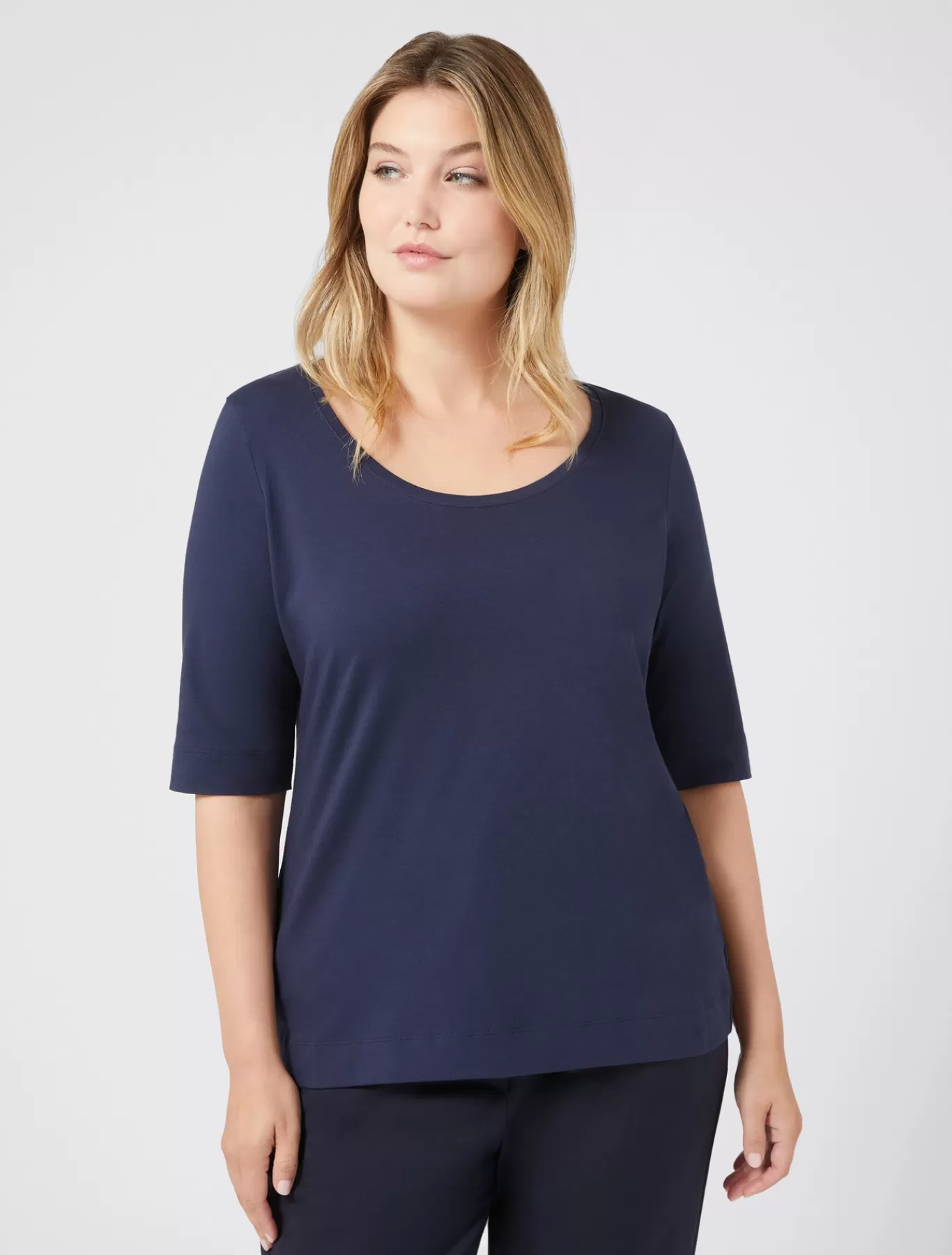 Marina Rinaldi Hauts & T-shirts | Hauts & T-shirt>T-shirt en jersey BLEUET