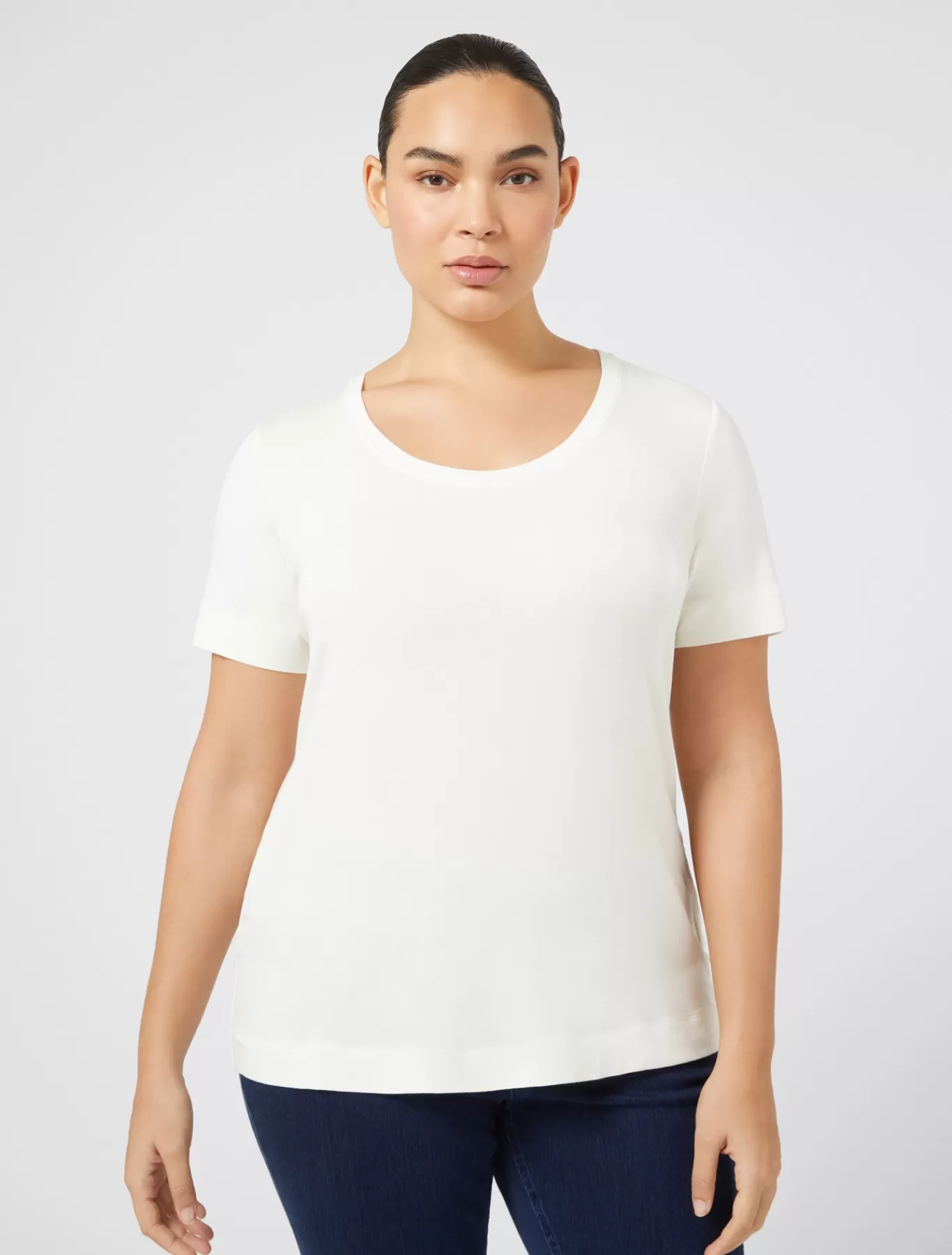 Marina Rinaldi Hauts & T-shirts | Hauts & T-shirt>T-shirt en jersey BLANC