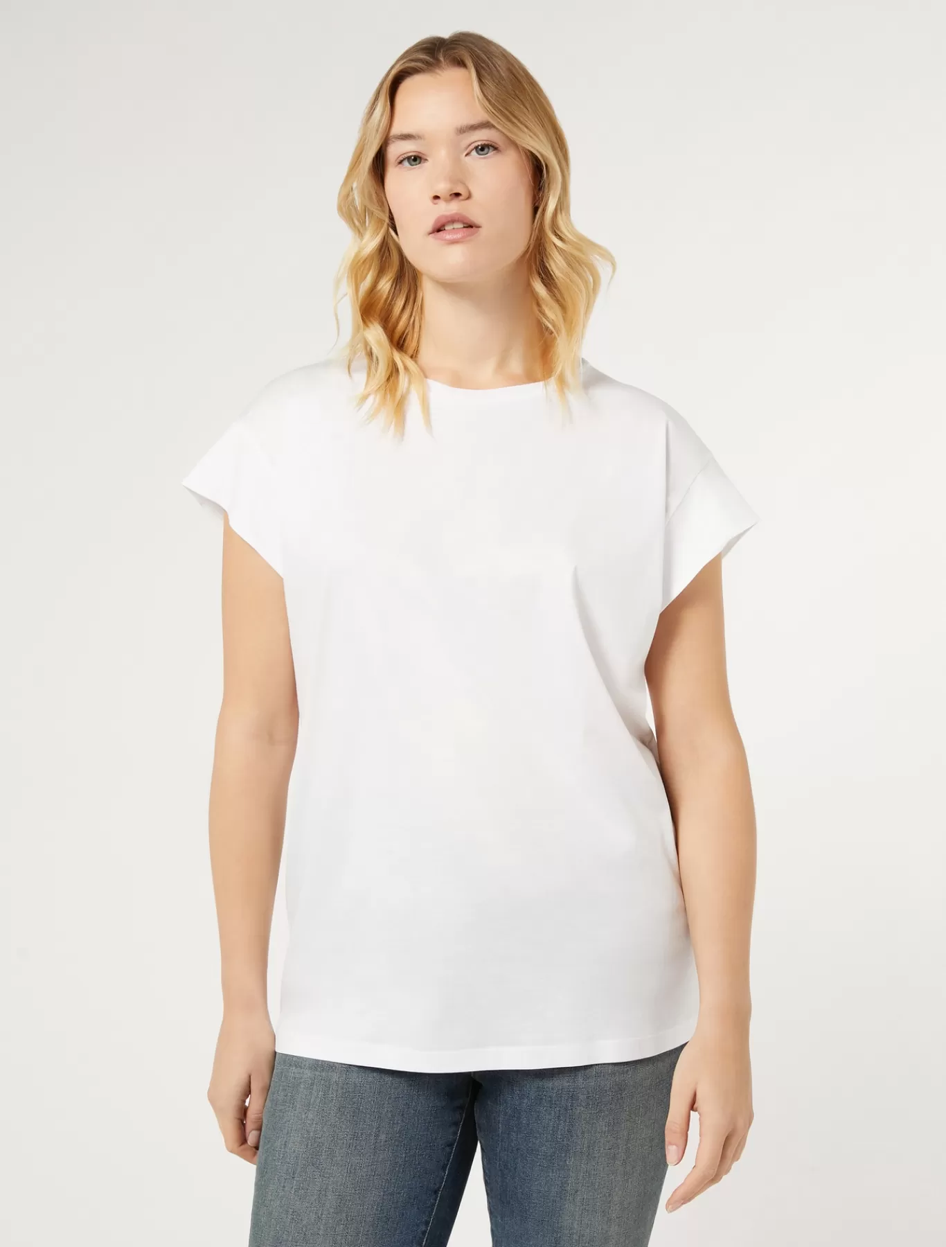 Marina Rinaldi Hauts & T-shirts | Hauts & T-shirt>T-shirt en jersey BLANCNEUTRE